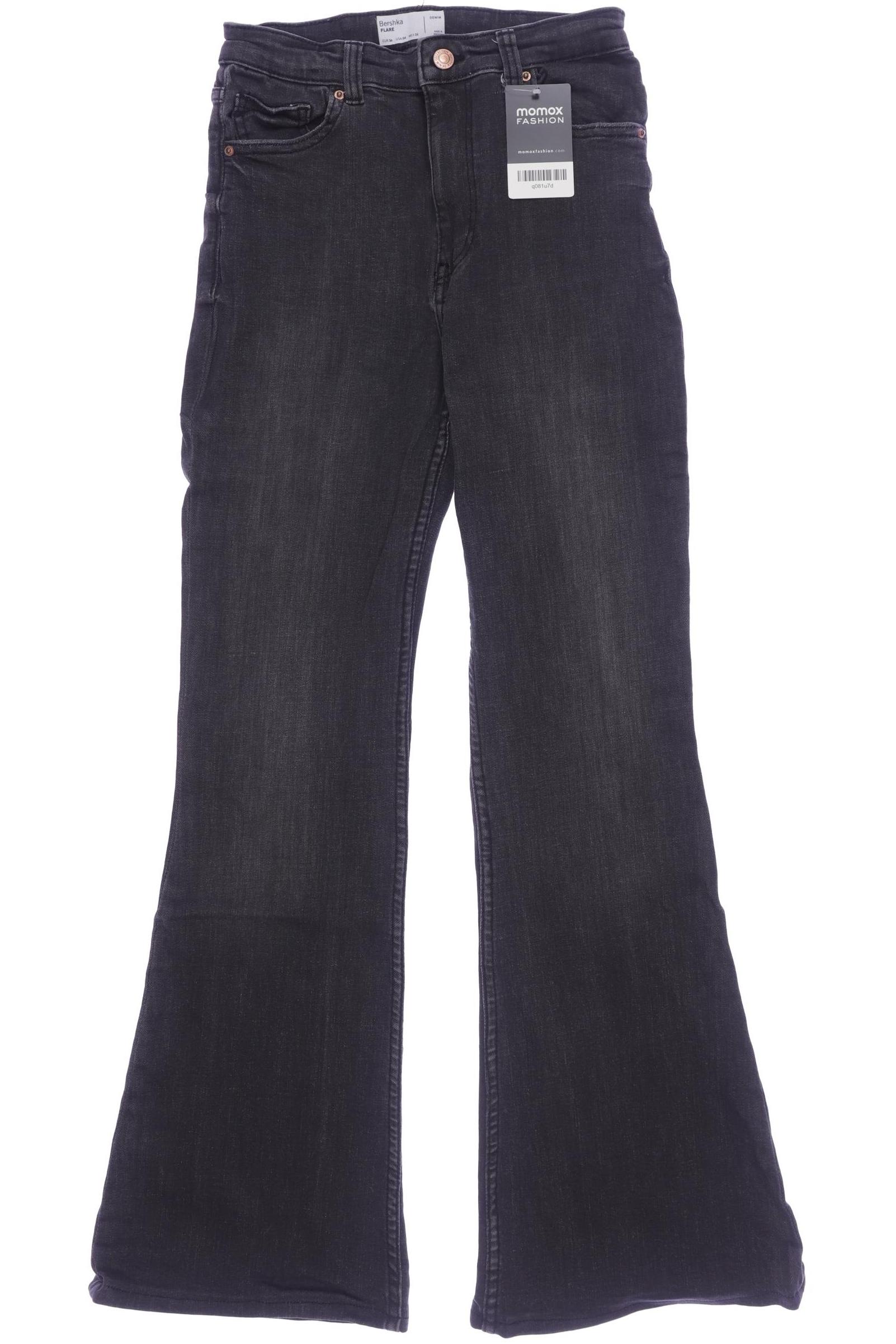 

bershka Damen Jeans, grau, Gr. 36