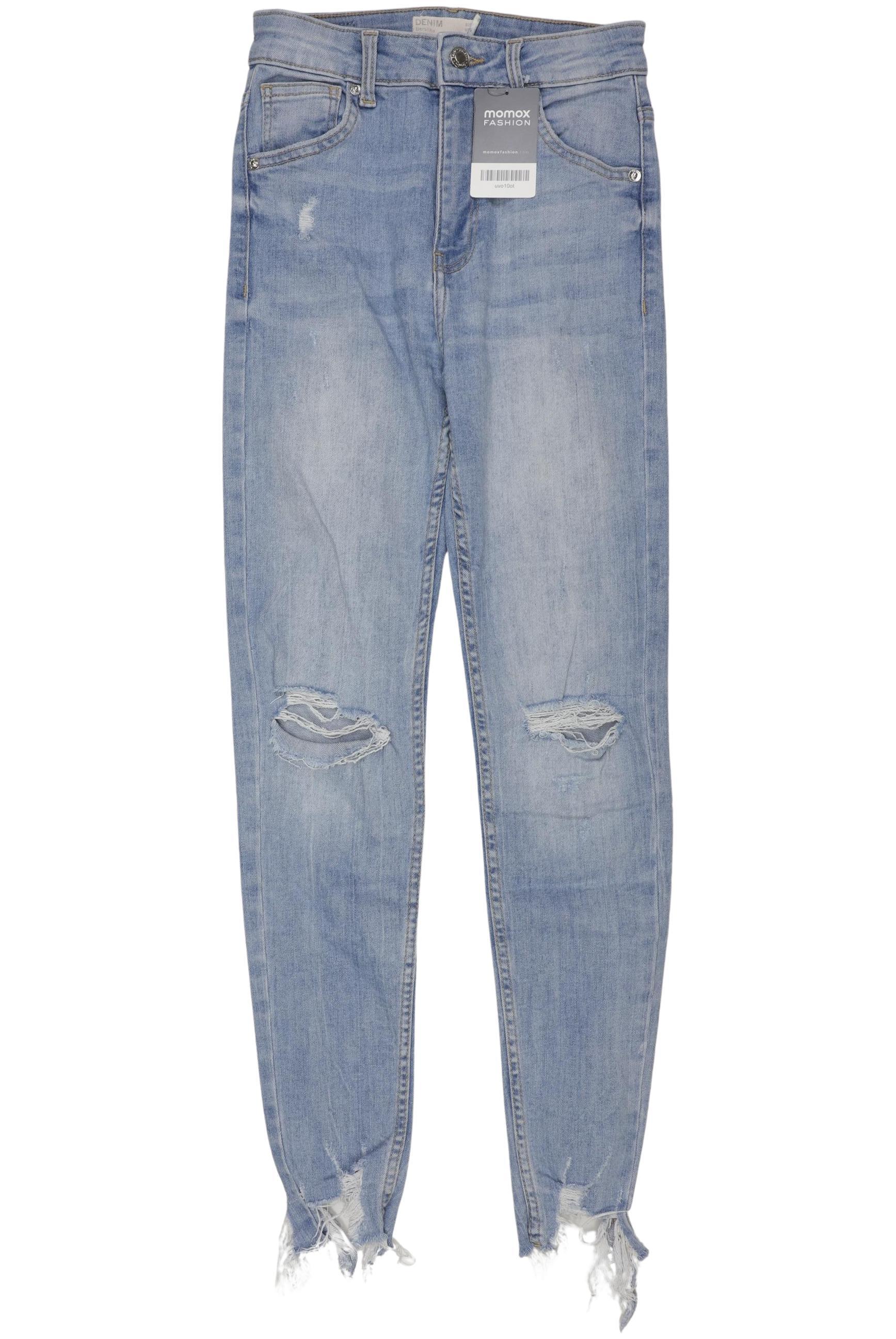 

bershka Damen Jeans, hellblau, Gr. 36