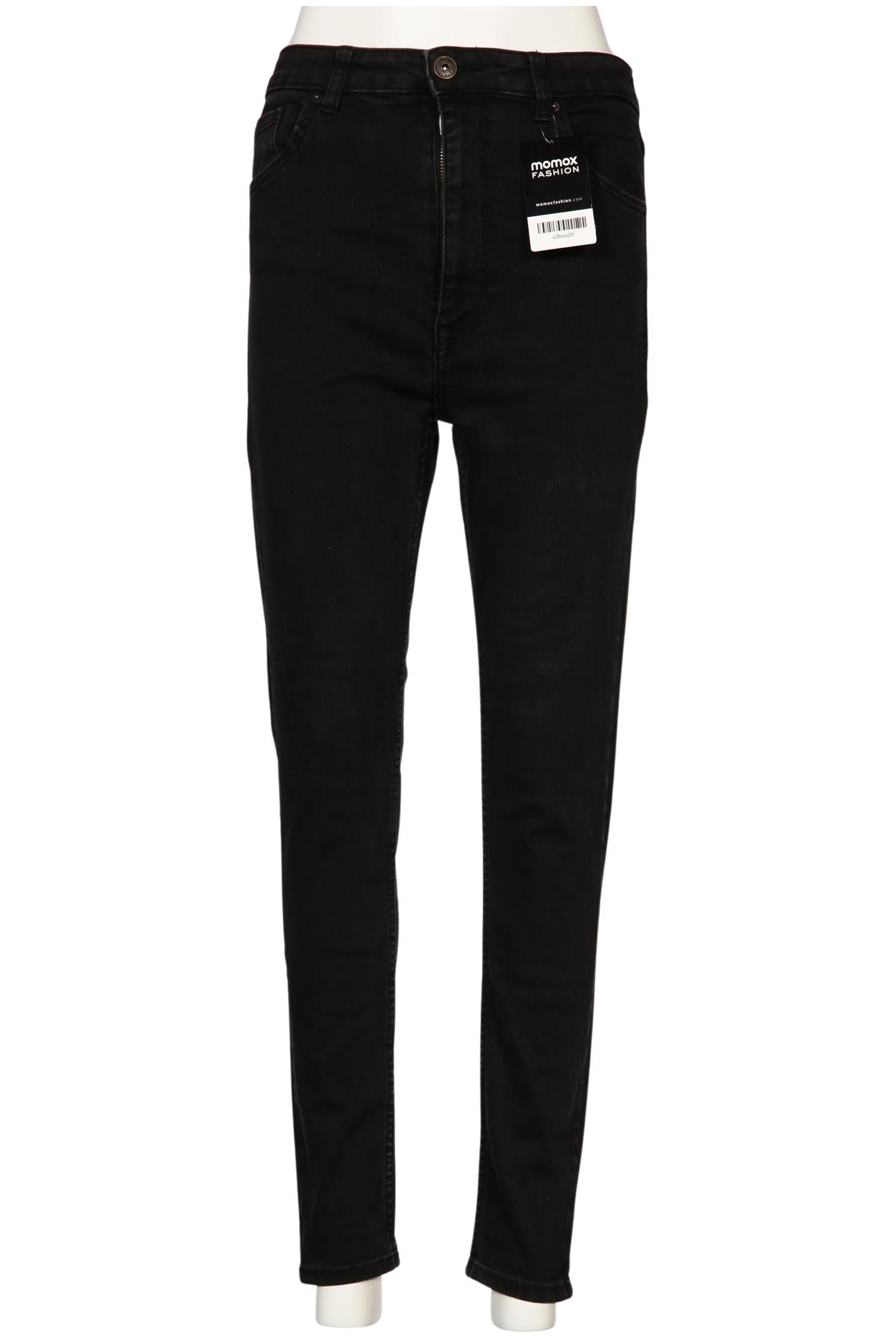 

bershka Damen Jeans, schwarz, Gr. 38