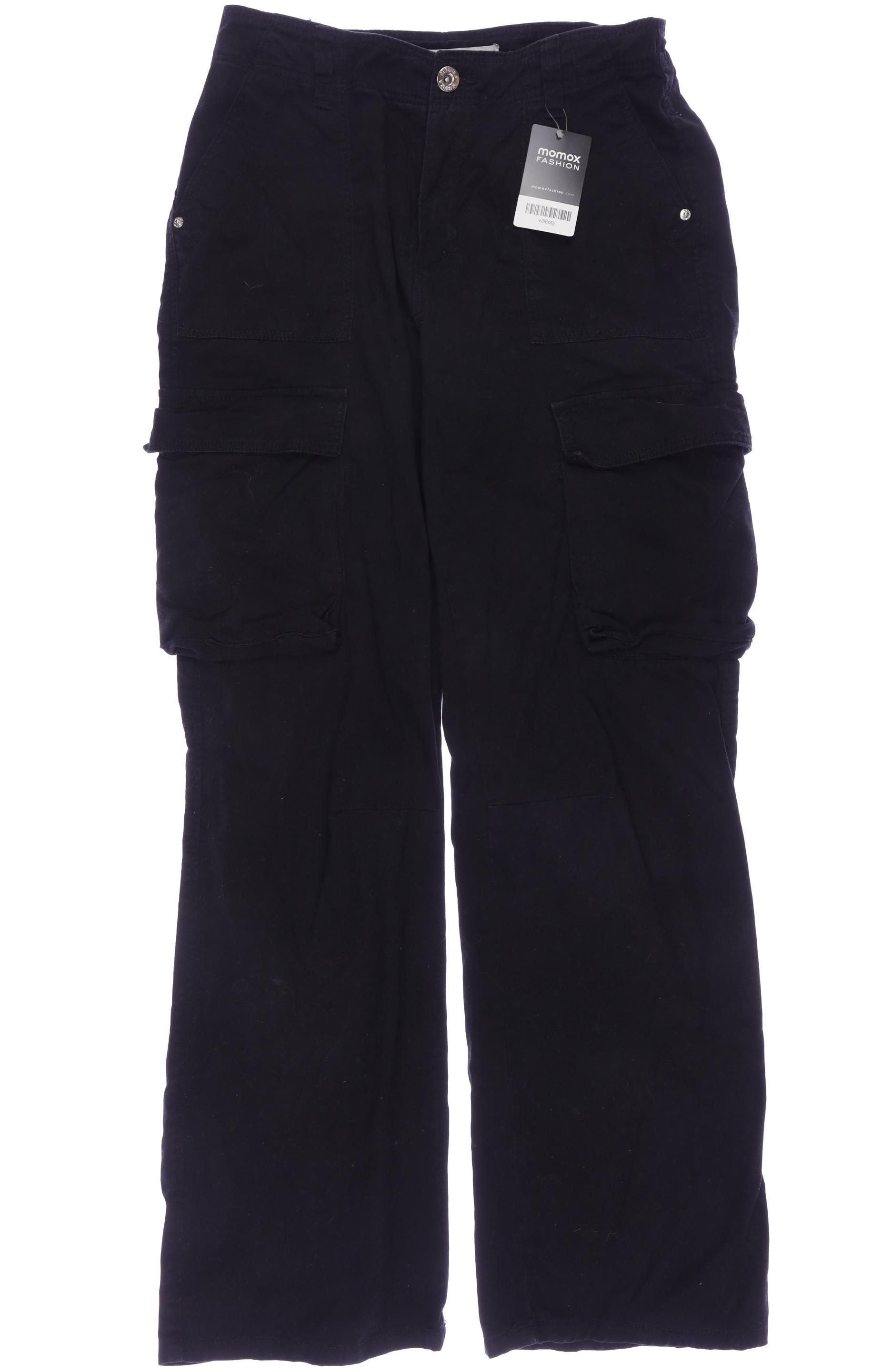 

bershka Damen Jeans, schwarz, Gr. 38