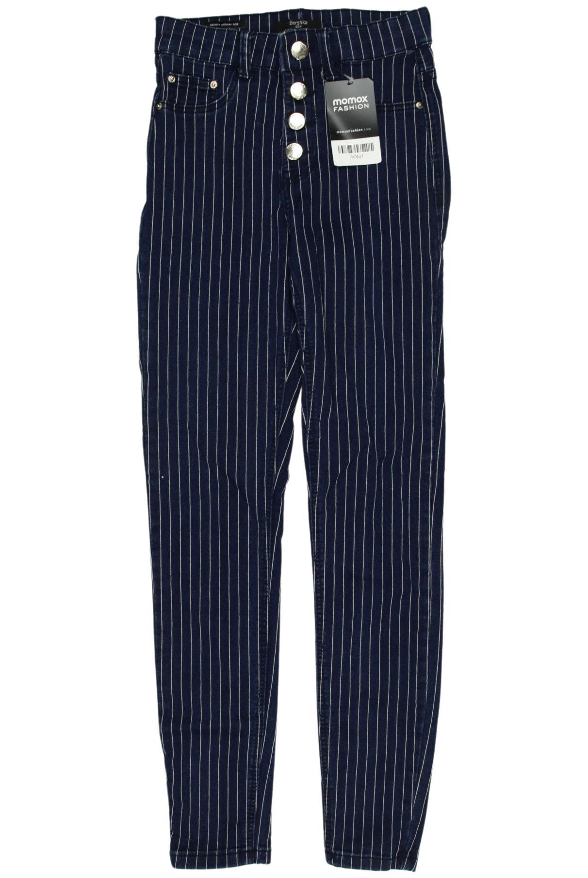 

bershka Damen Jeans, marineblau, Gr. 34