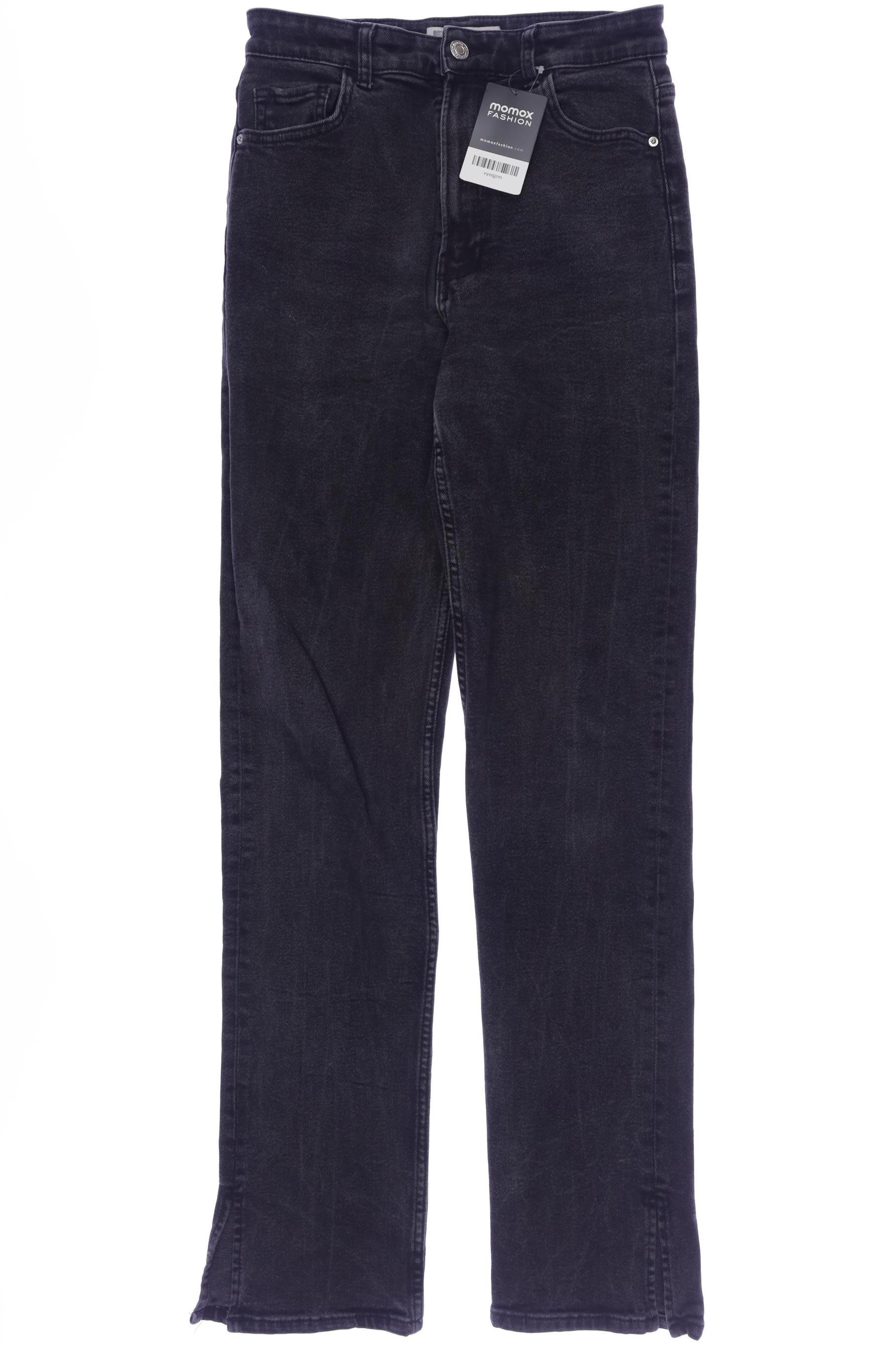 

bershka Damen Jeans, grau, Gr. 38