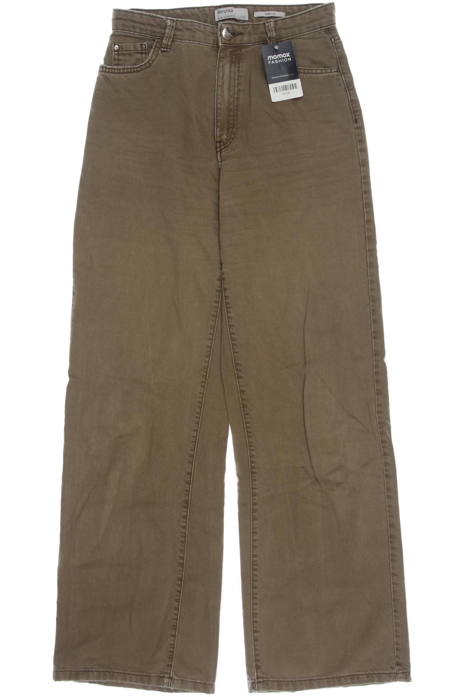 

bershka Damen Jeans, beige, Gr. 36