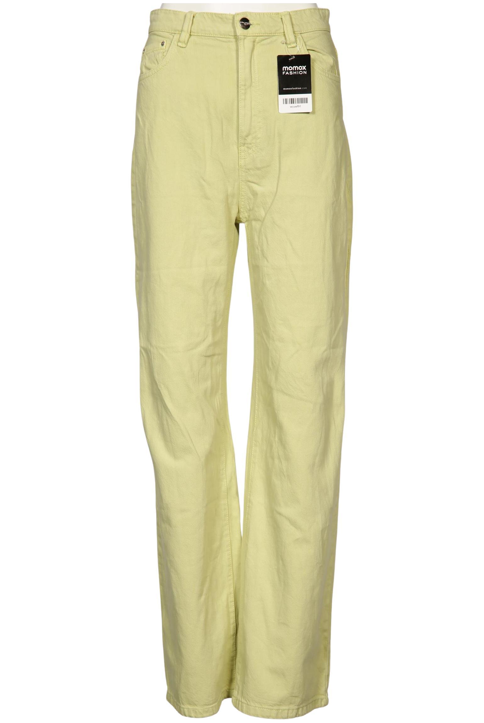 

bershka Damen Jeans, hellgrün, Gr. 38