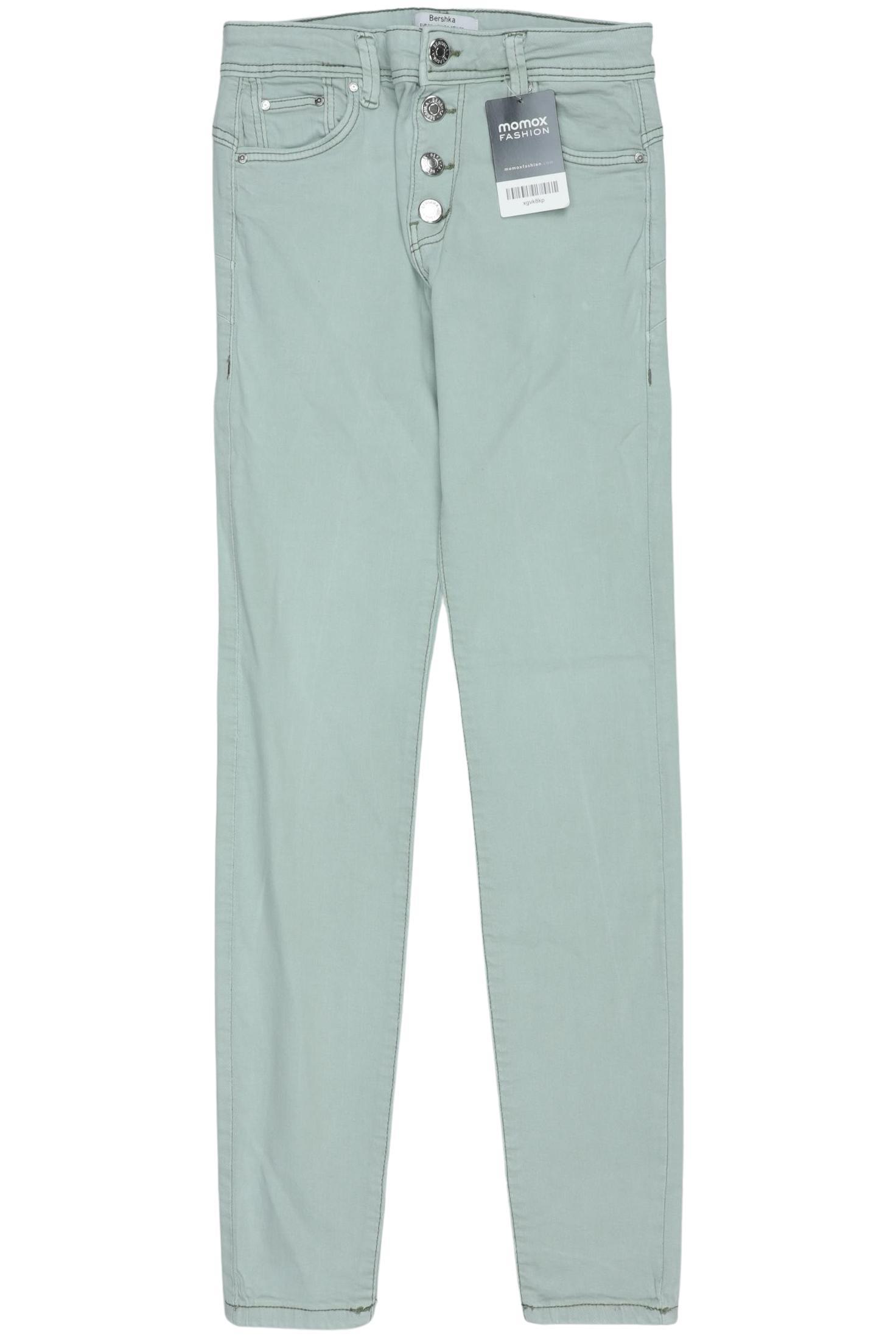 

bershka Damen Jeans, hellgrün, Gr. 36