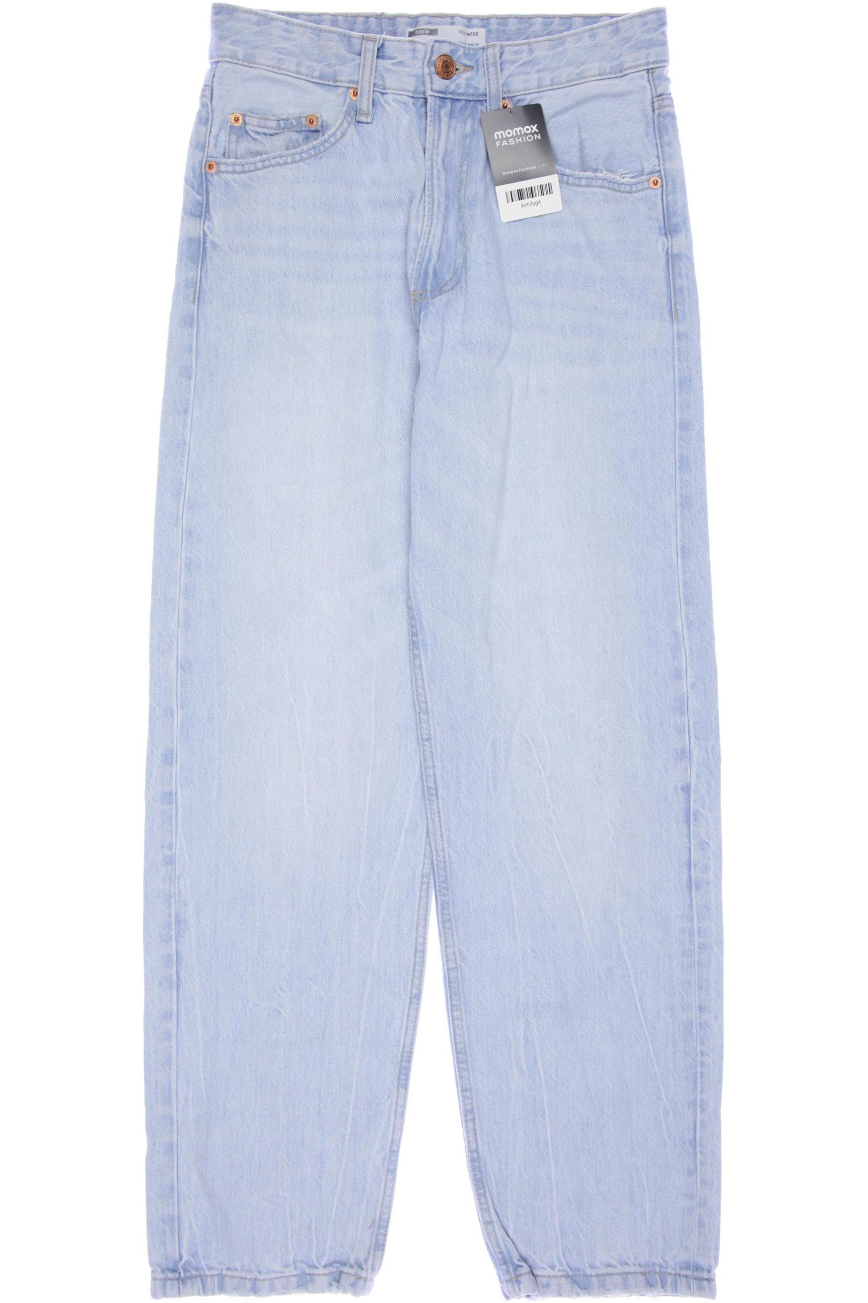 

bershka Damen Jeans, hellblau, Gr. 34