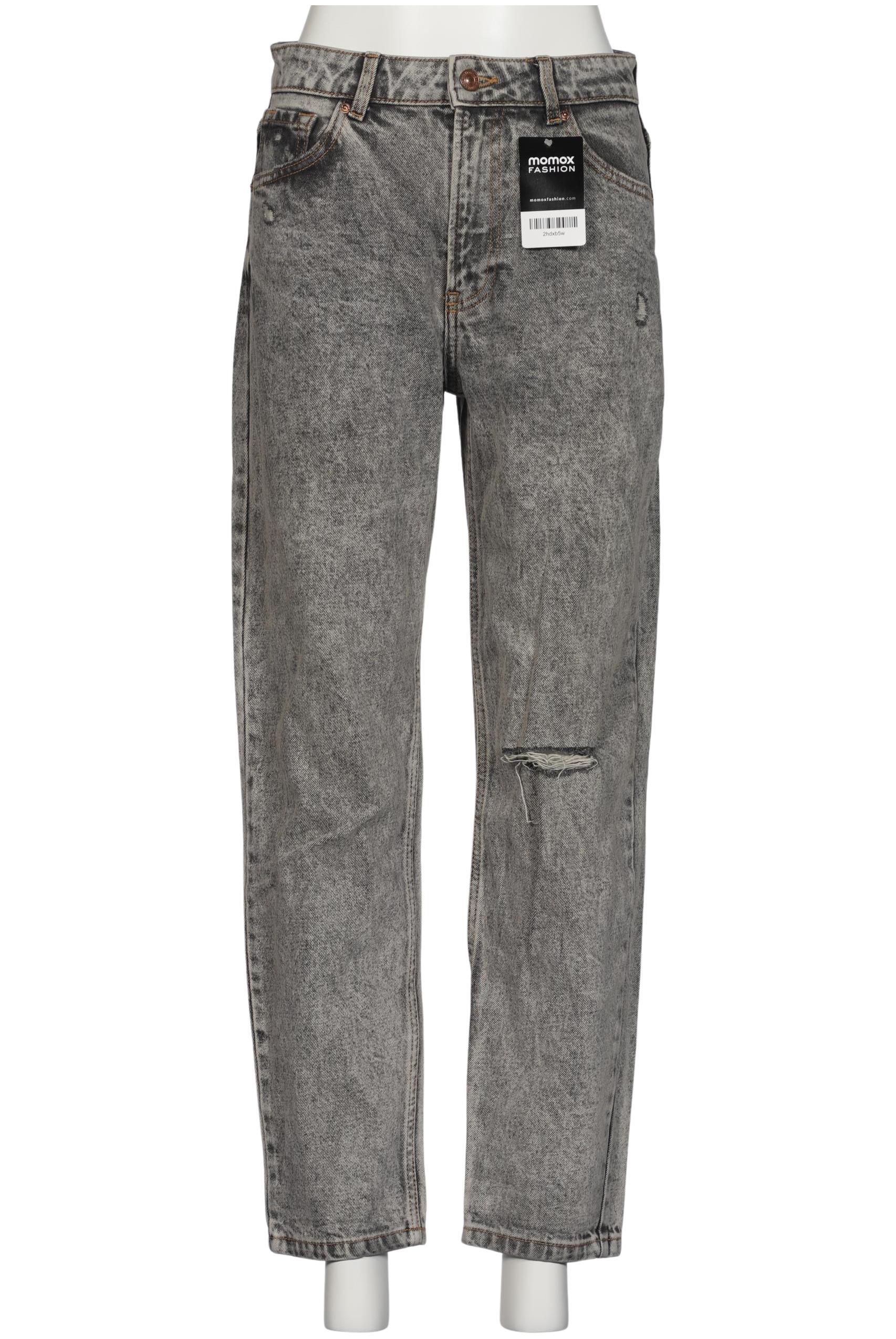 

bershka Damen Jeans, grau, Gr. 36