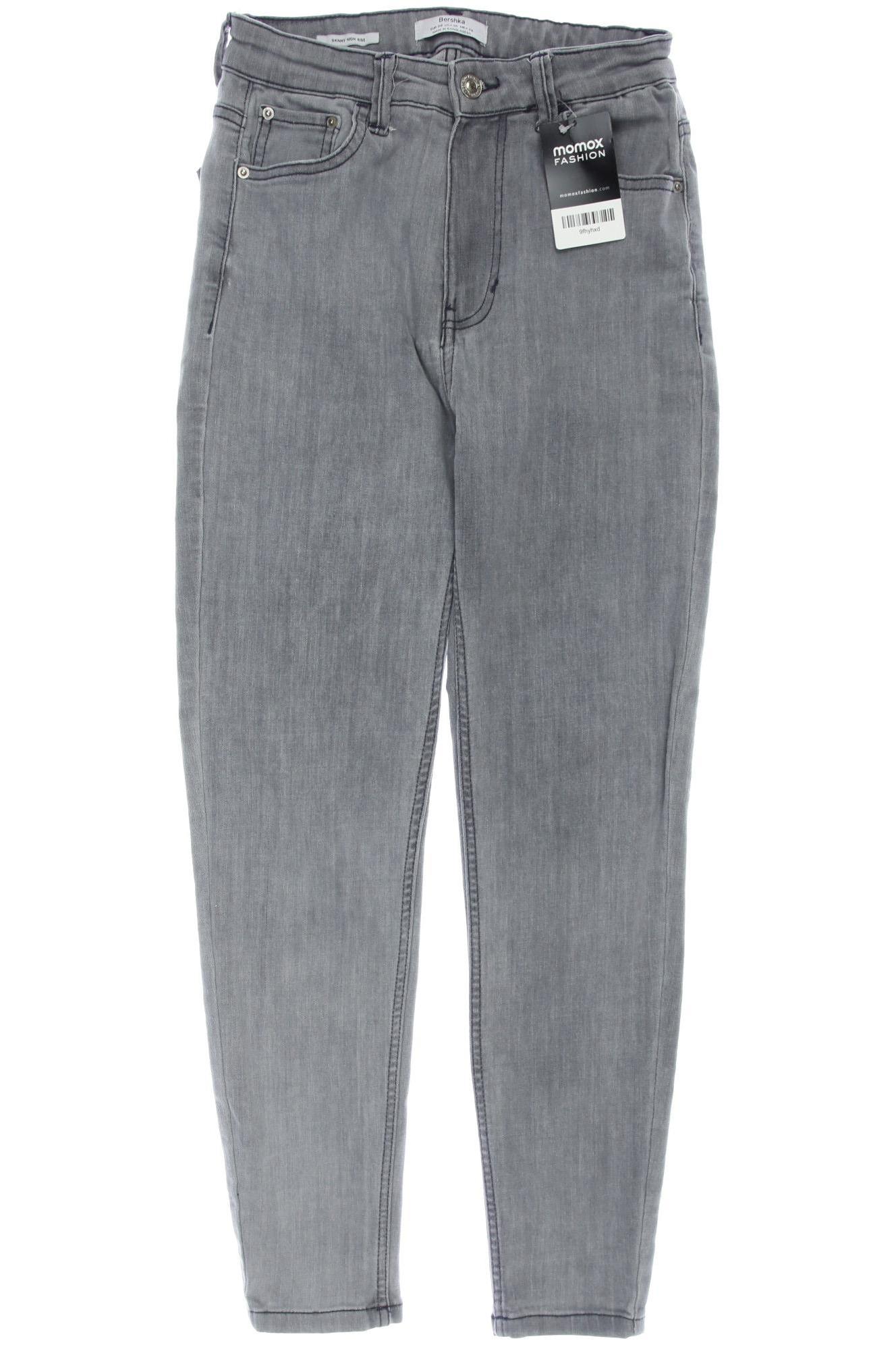 

bershka Damen Jeans, grau, Gr. 38