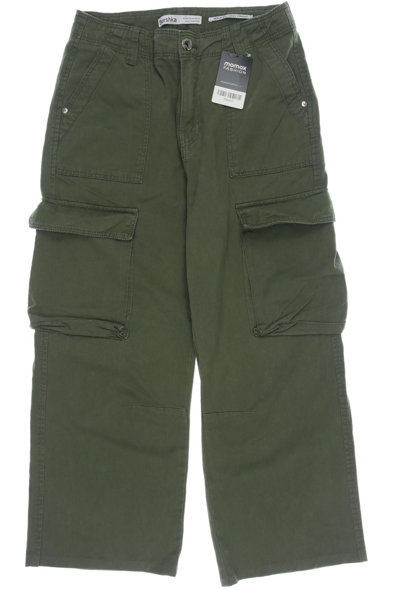 

bershka Damen Jeans, grün, Gr. 36