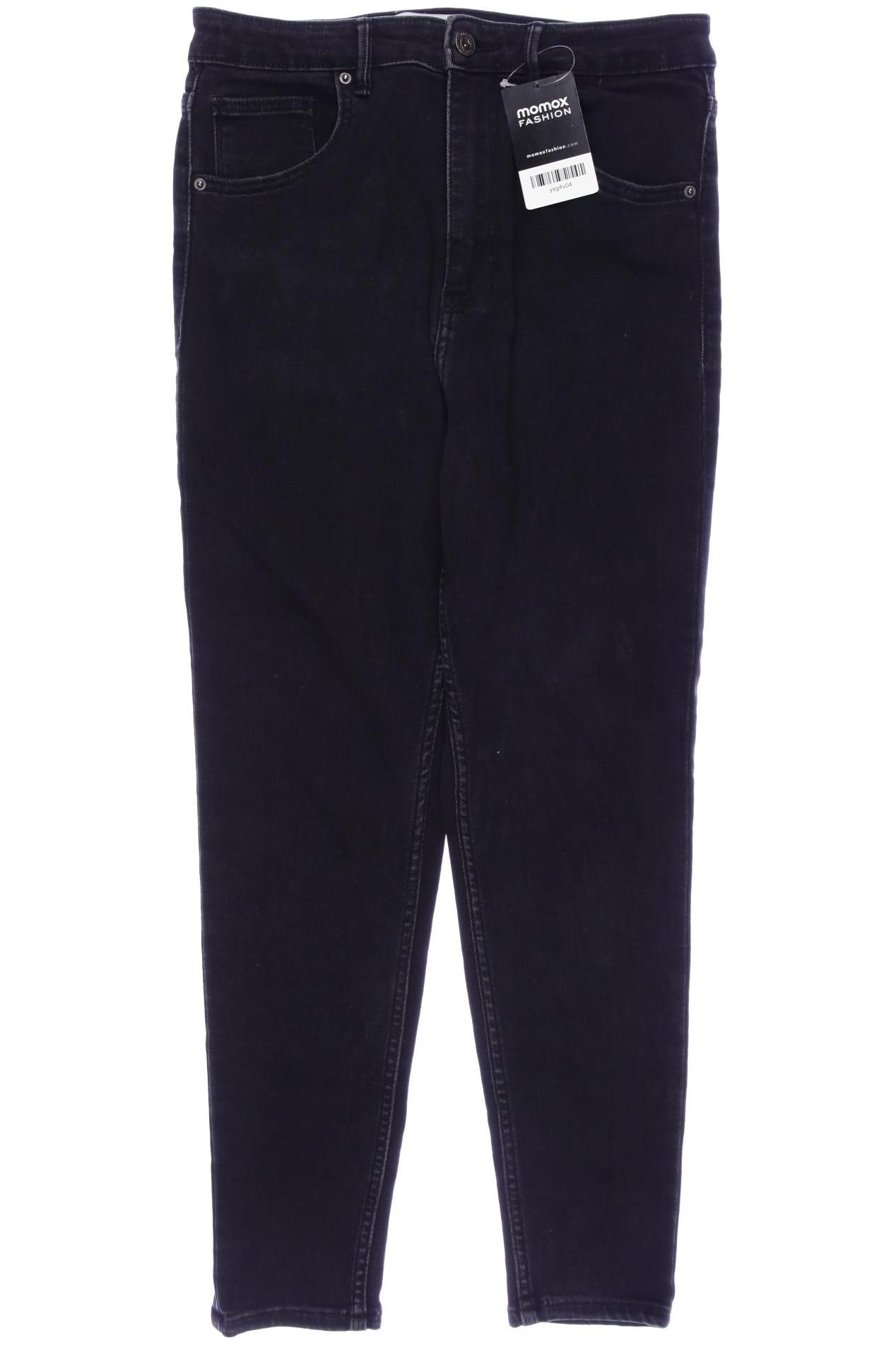 

bershka Damen Jeans, schwarz, Gr. 40