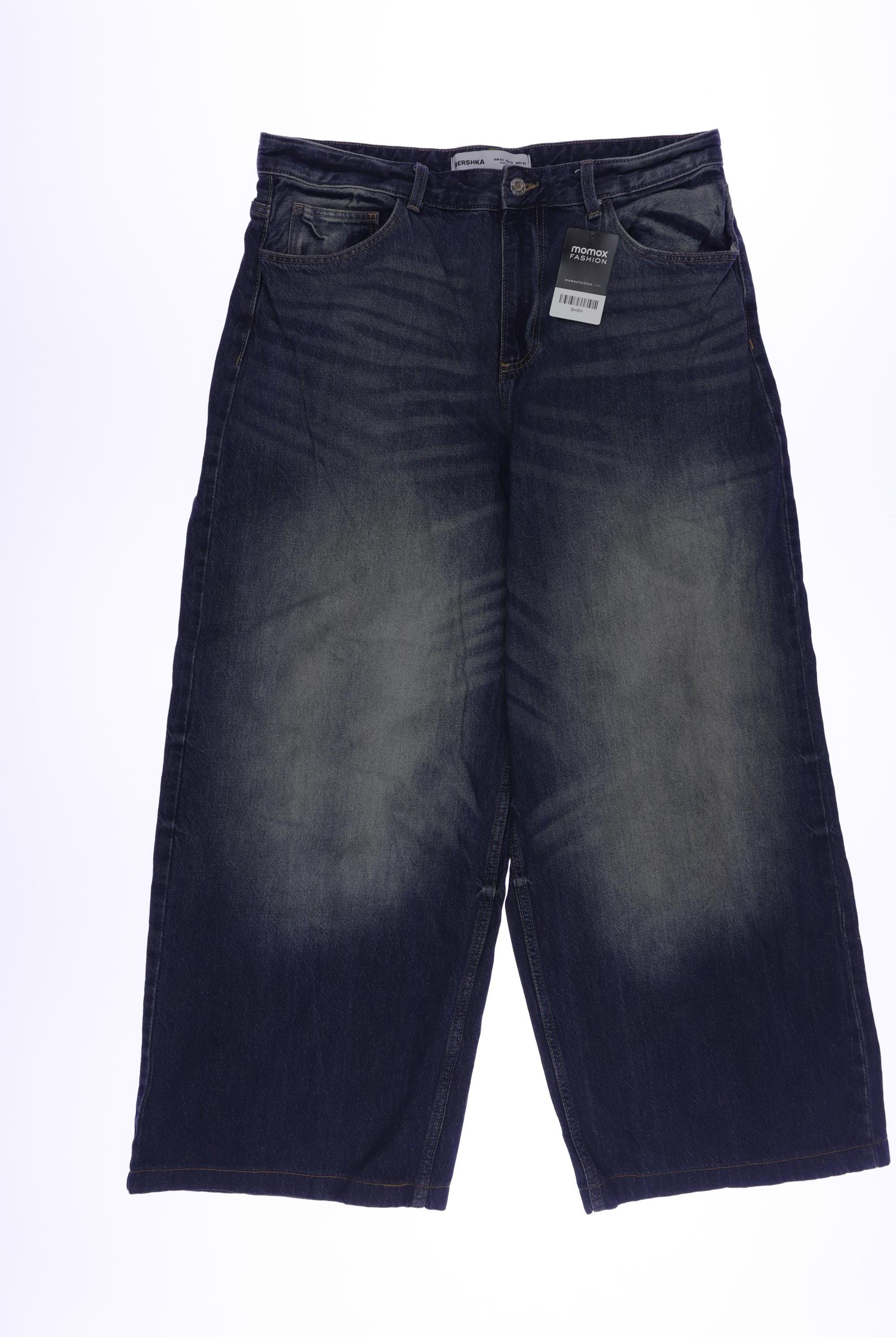 

bershka Damen Jeans, marineblau, Gr. 42