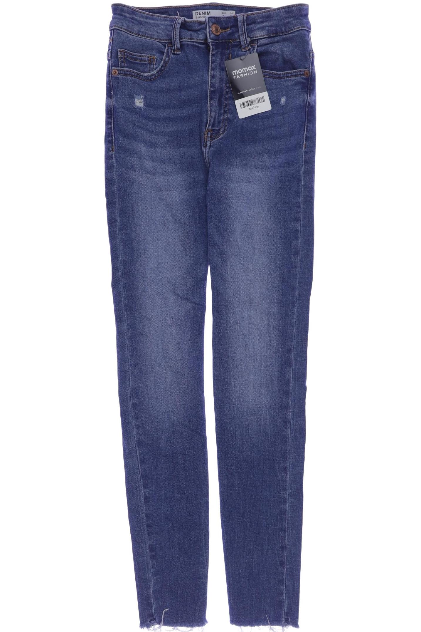 

bershka Damen Jeans, blau, Gr. 34