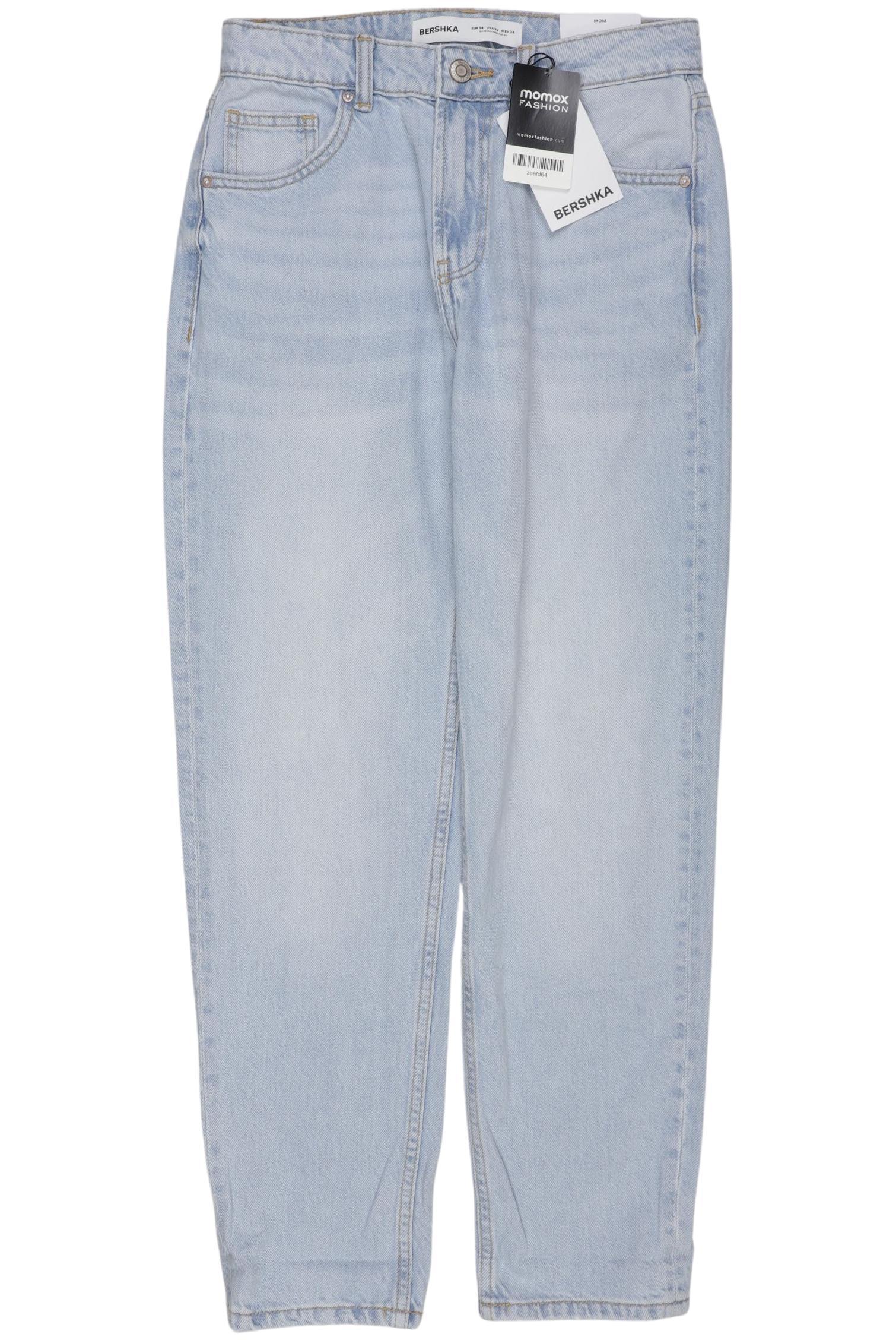 

bershka Damen Jeans, hellblau, Gr. 34
