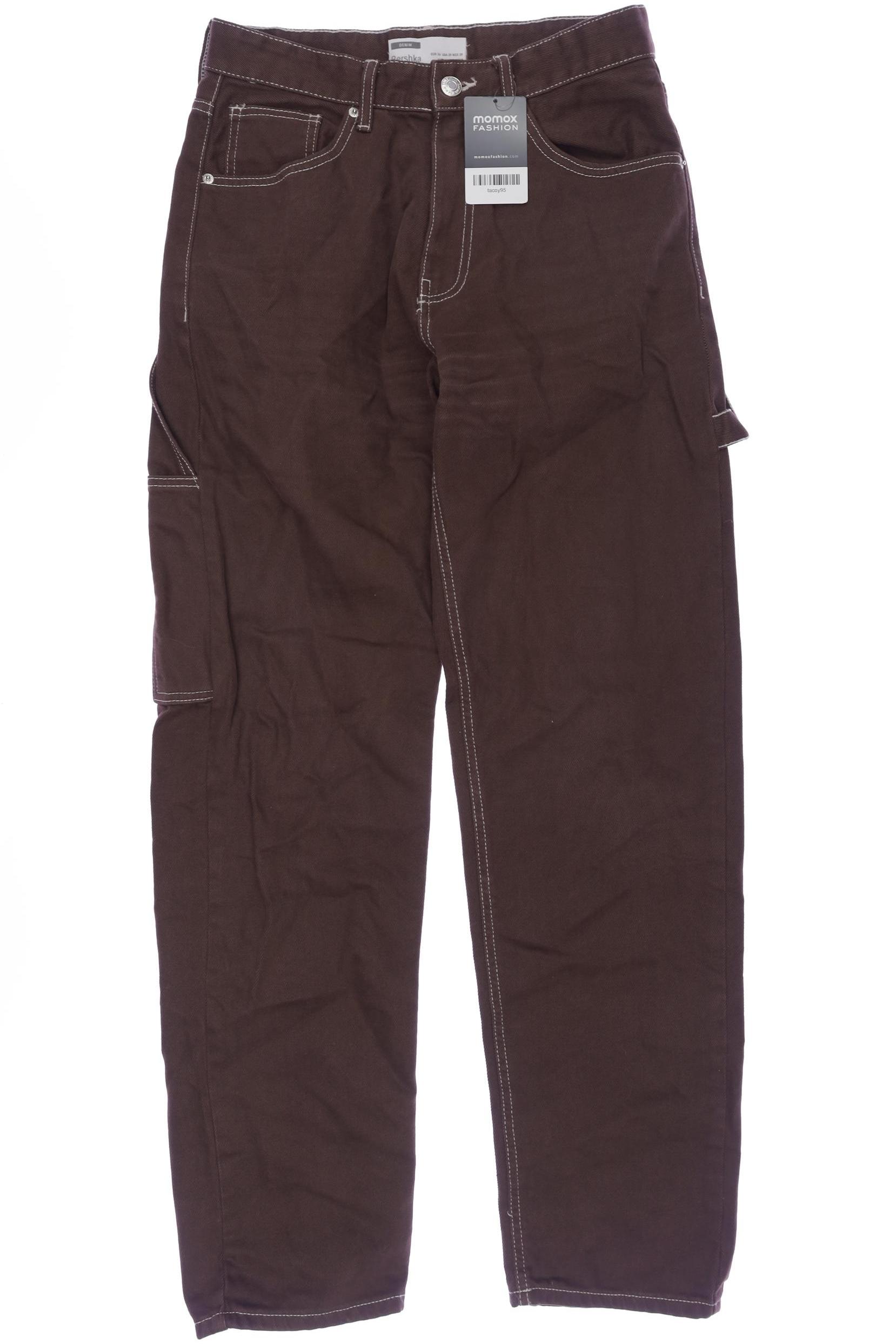 

bershka Damen Jeans, braun, Gr. 36