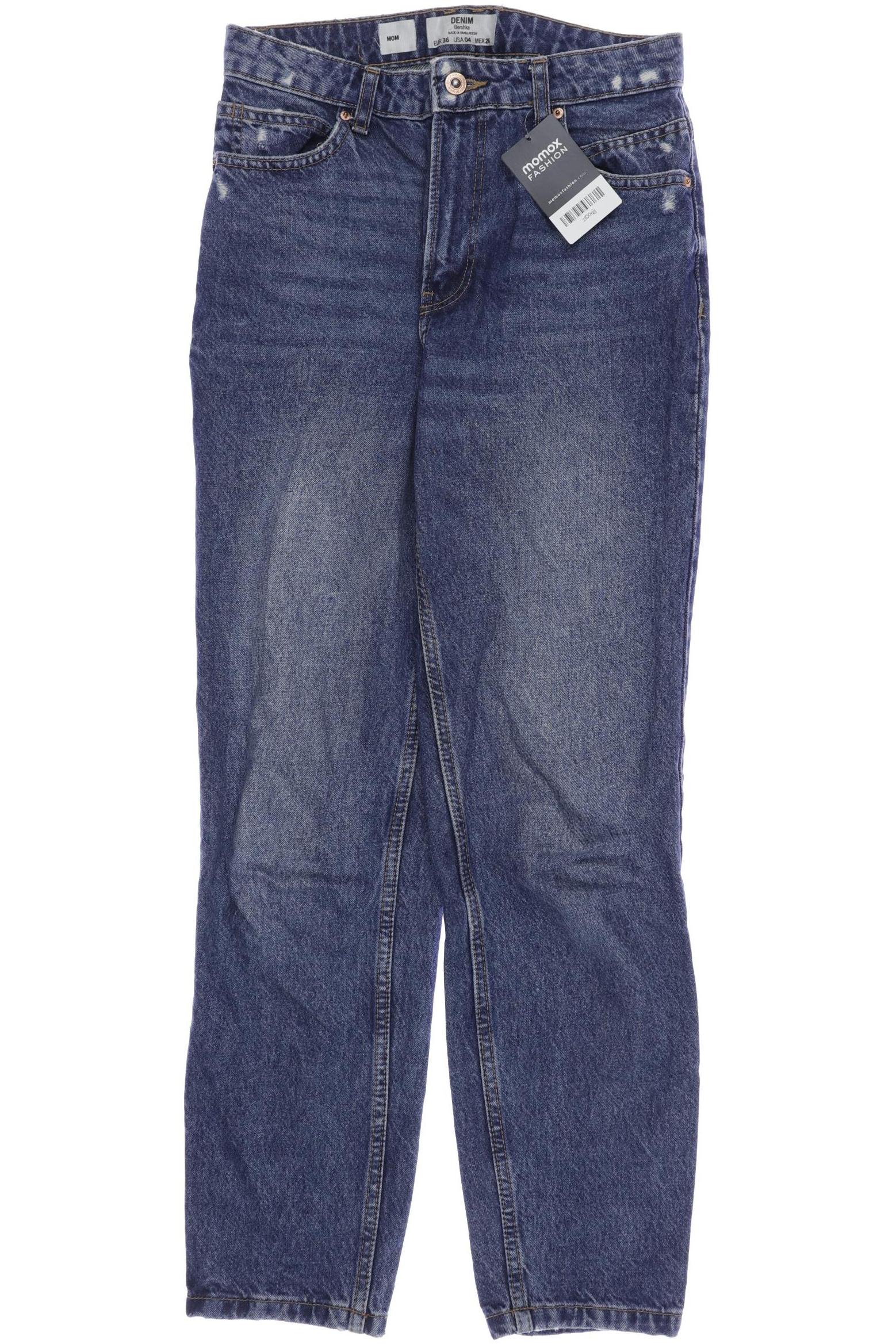 

bershka Damen Jeans, blau, Gr. 36