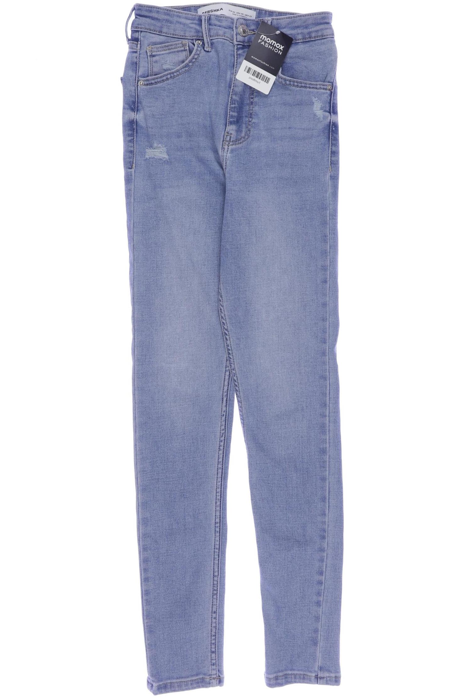 

bershka Damen Jeans, blau, Gr. 32