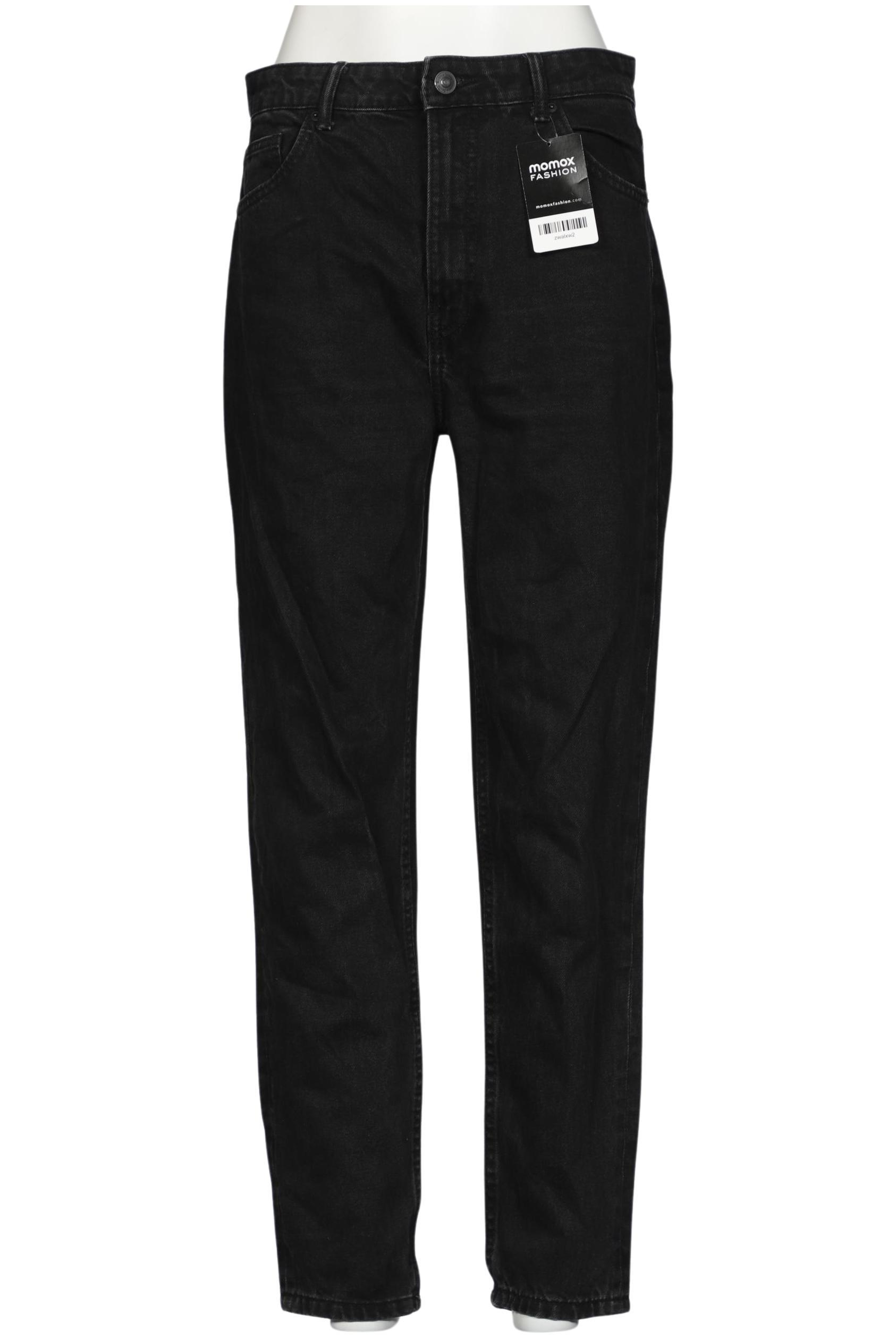 

bershka Damen Jeans, schwarz, Gr. 38