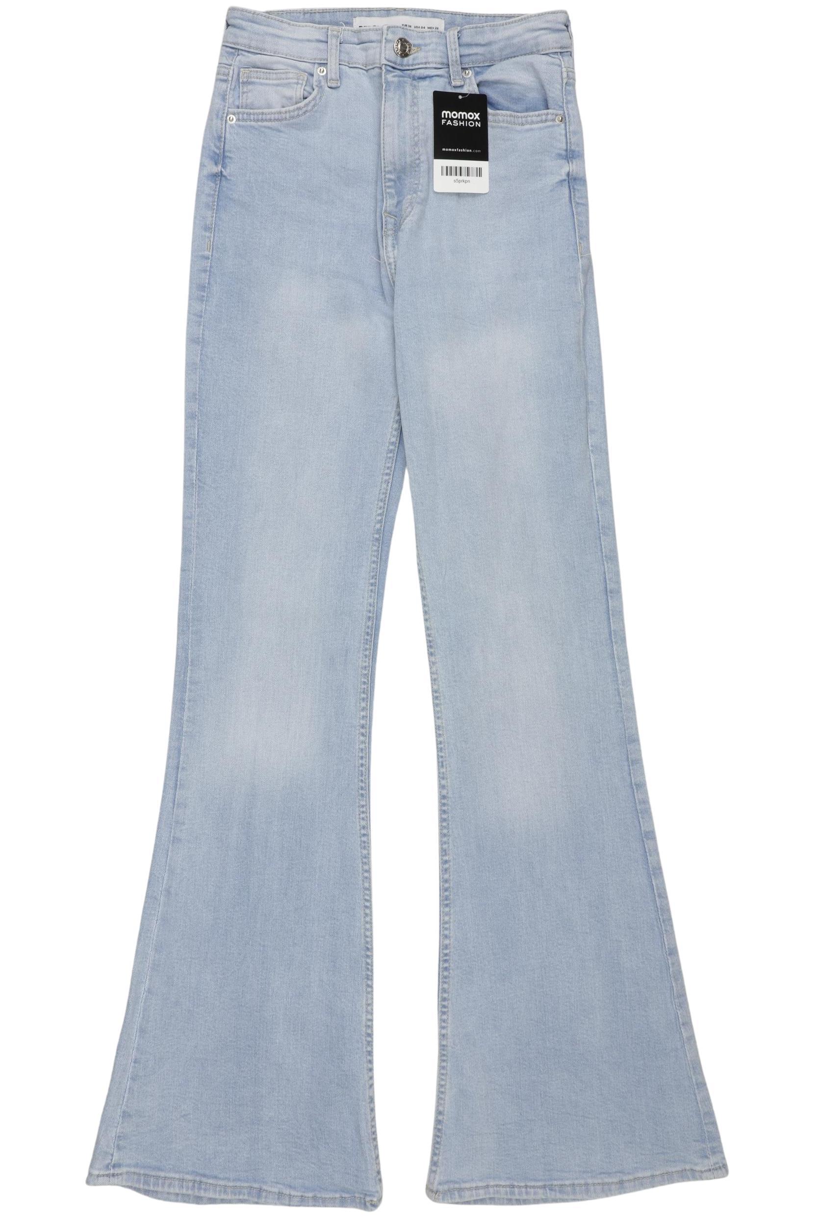 

bershka Damen Jeans, hellblau, Gr. 36