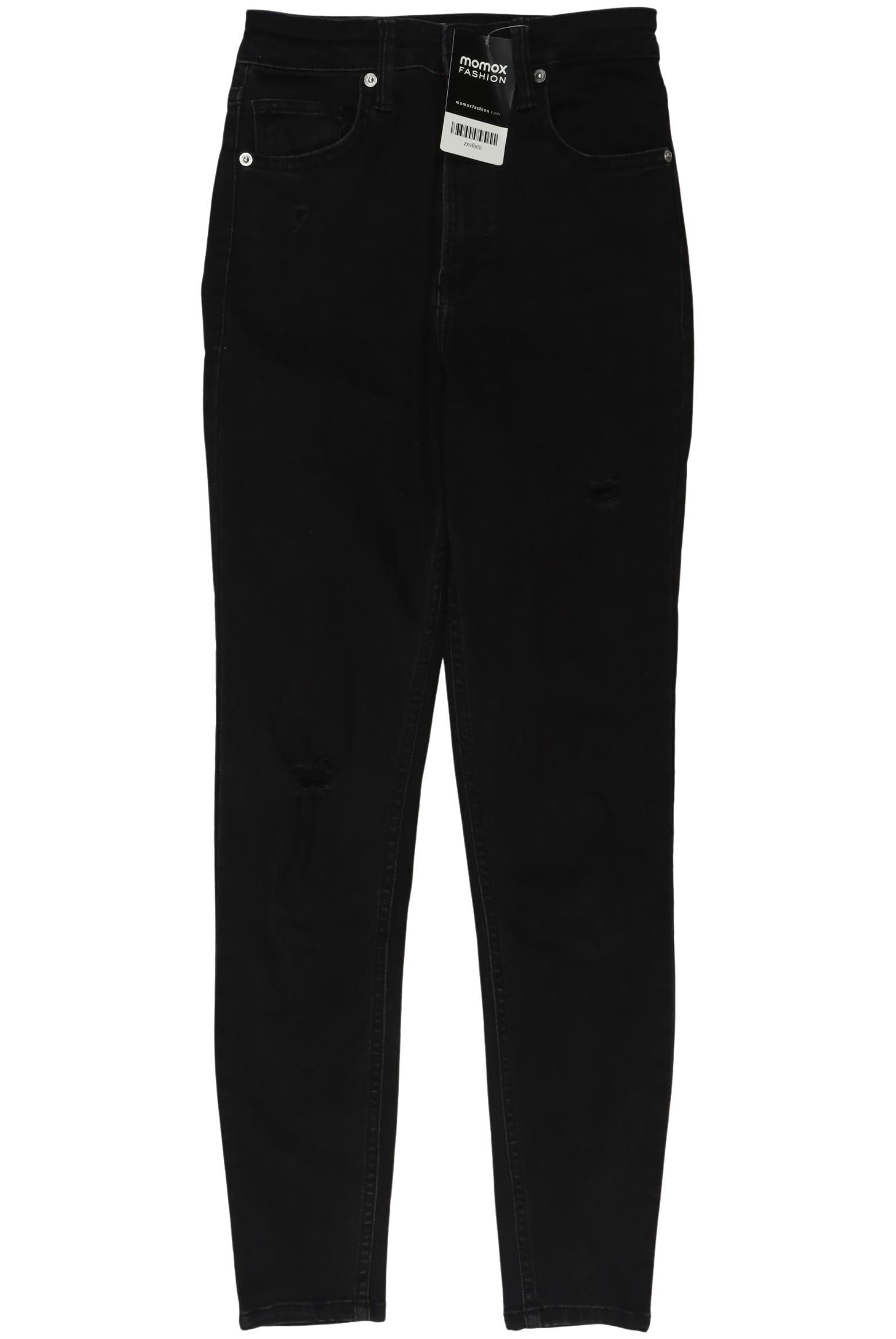 

bershka Damen Jeans, schwarz, Gr. 34