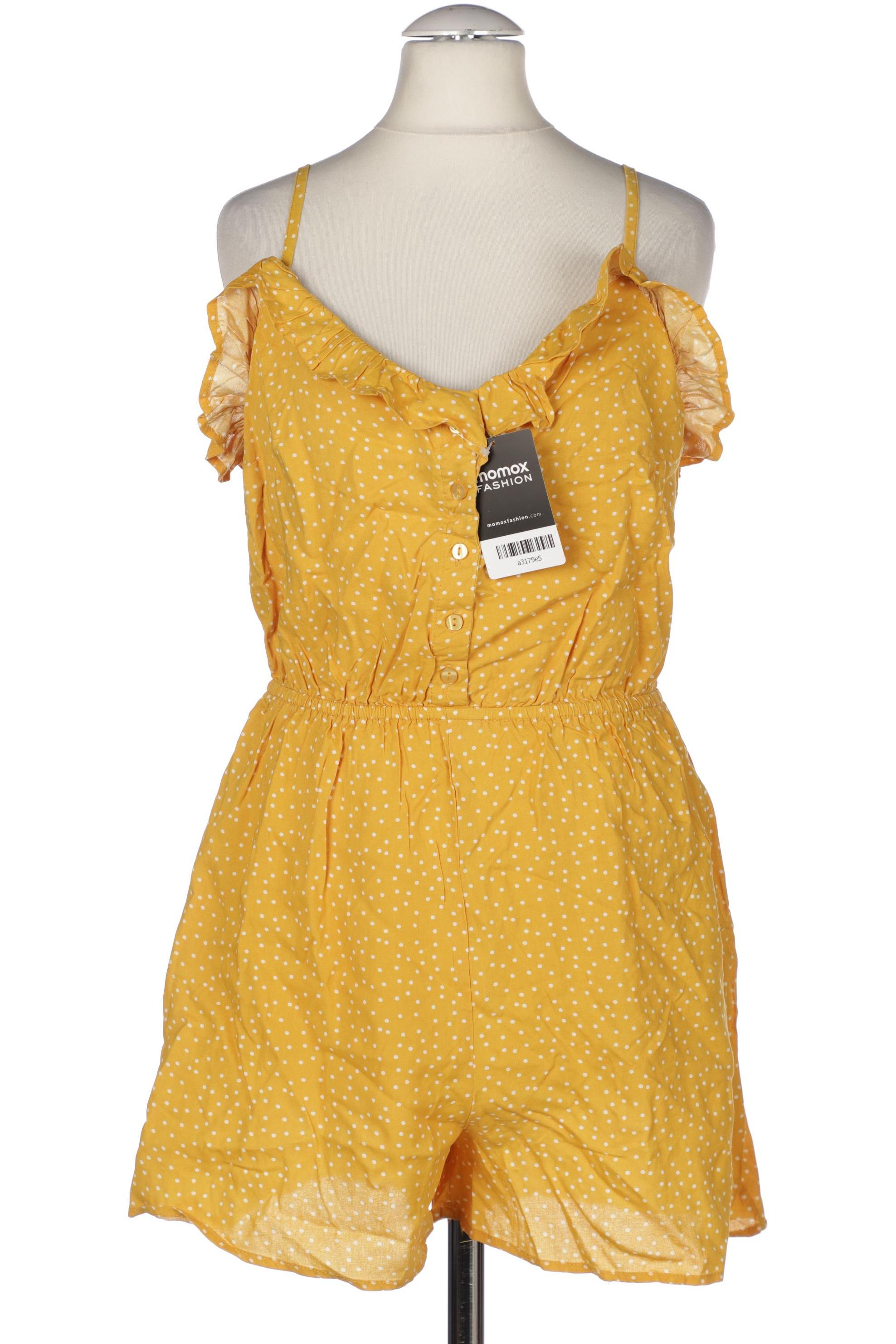 

bershka Damen Jumpsuit/Overall, gelb, Gr. 36