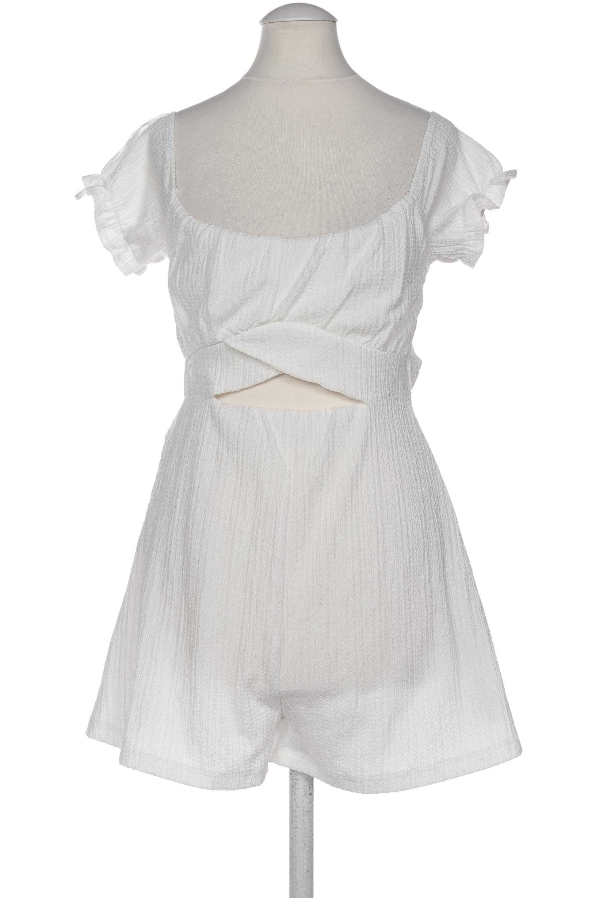 

bershka Damen Jumpsuit/Overall, weiß, Gr. 34