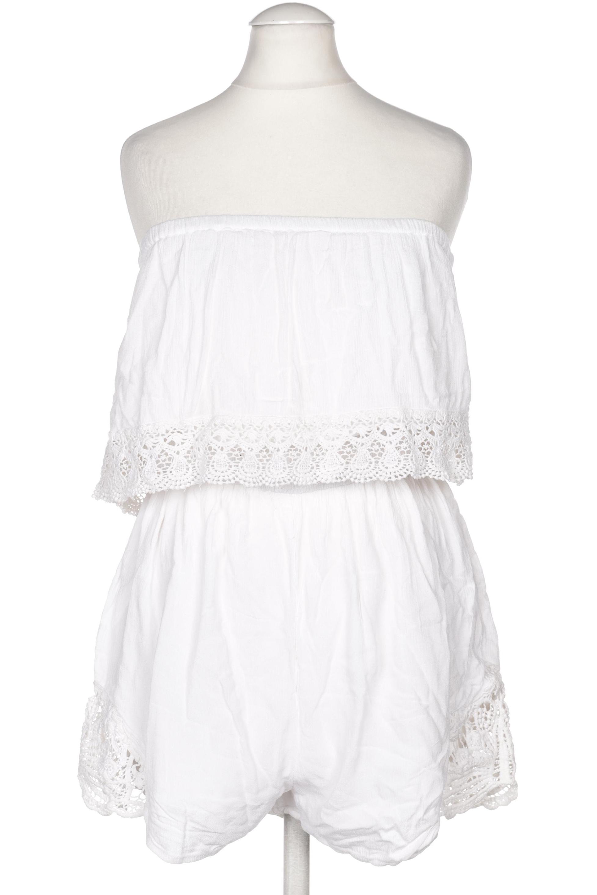 

bershka Damen Jumpsuit/Overall, weiß