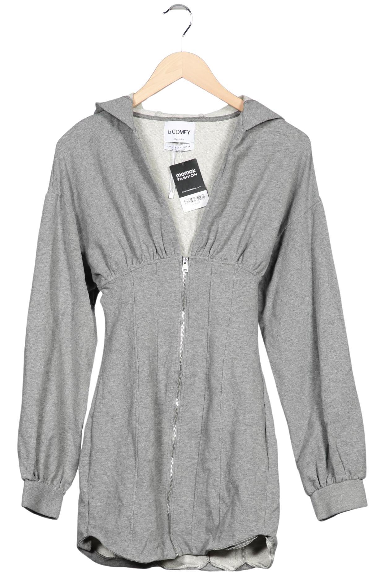 

bershka Damen Kapuzenpullover, grau, Gr. 38