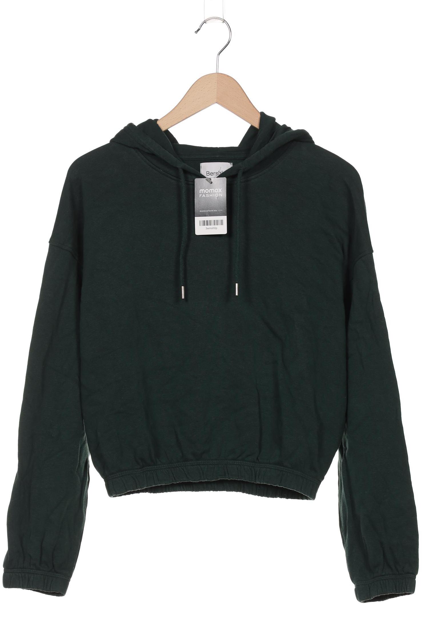 

bershka Damen Kapuzenpullover, grün, Gr. 38