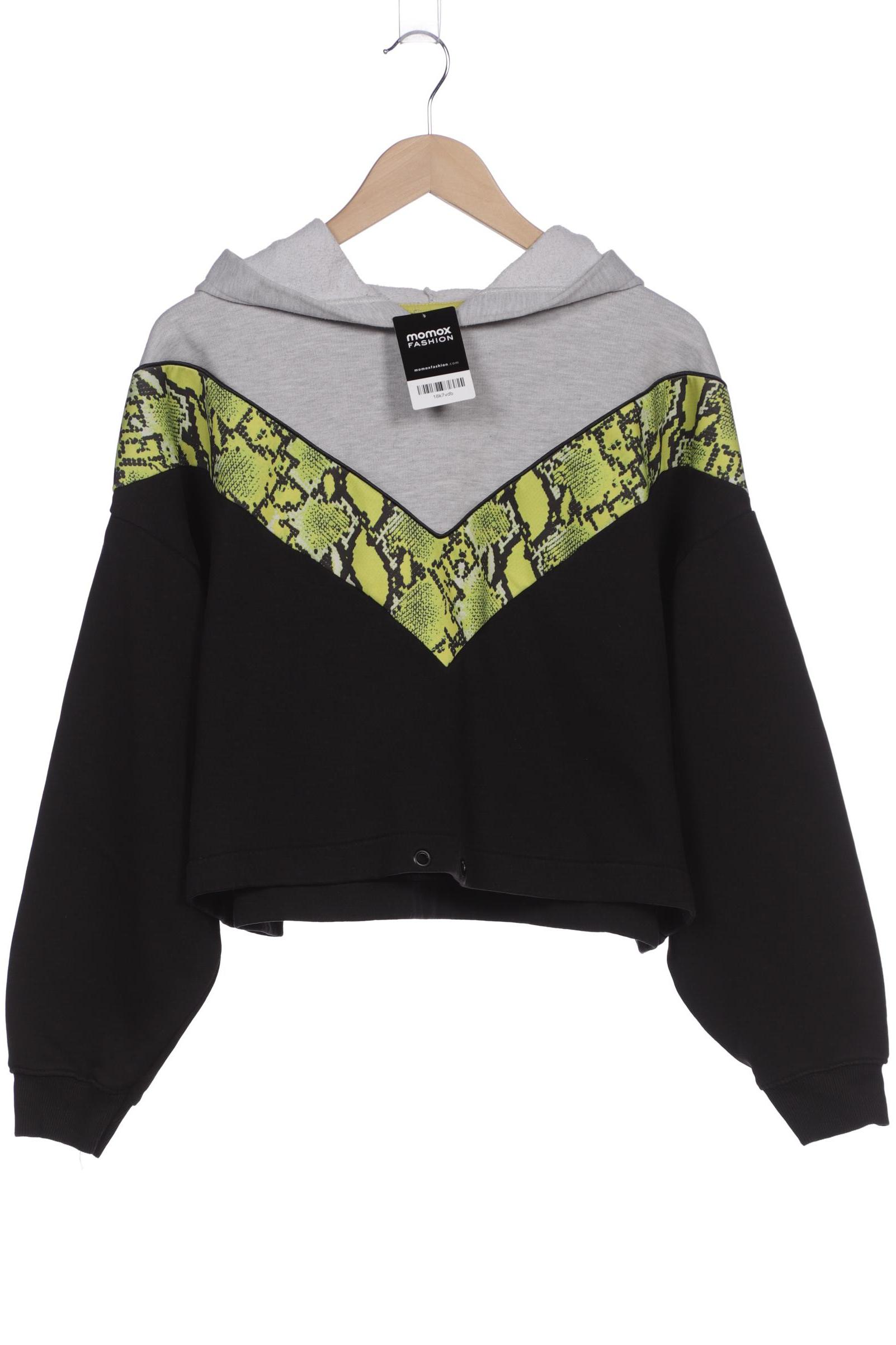 

bershka Damen Kapuzenpullover, schwarz, Gr. 42