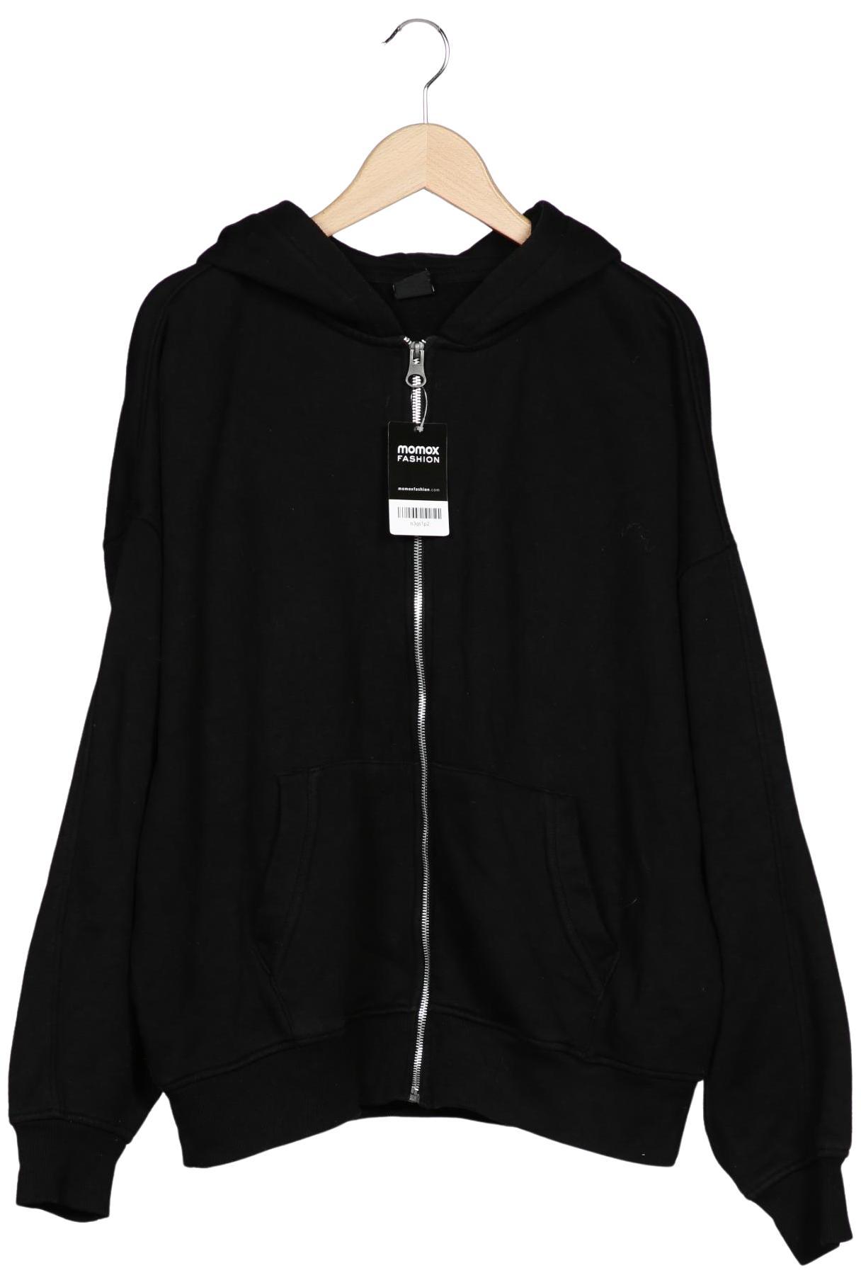 

bershka Damen Kapuzenpullover, schwarz, Gr. 36