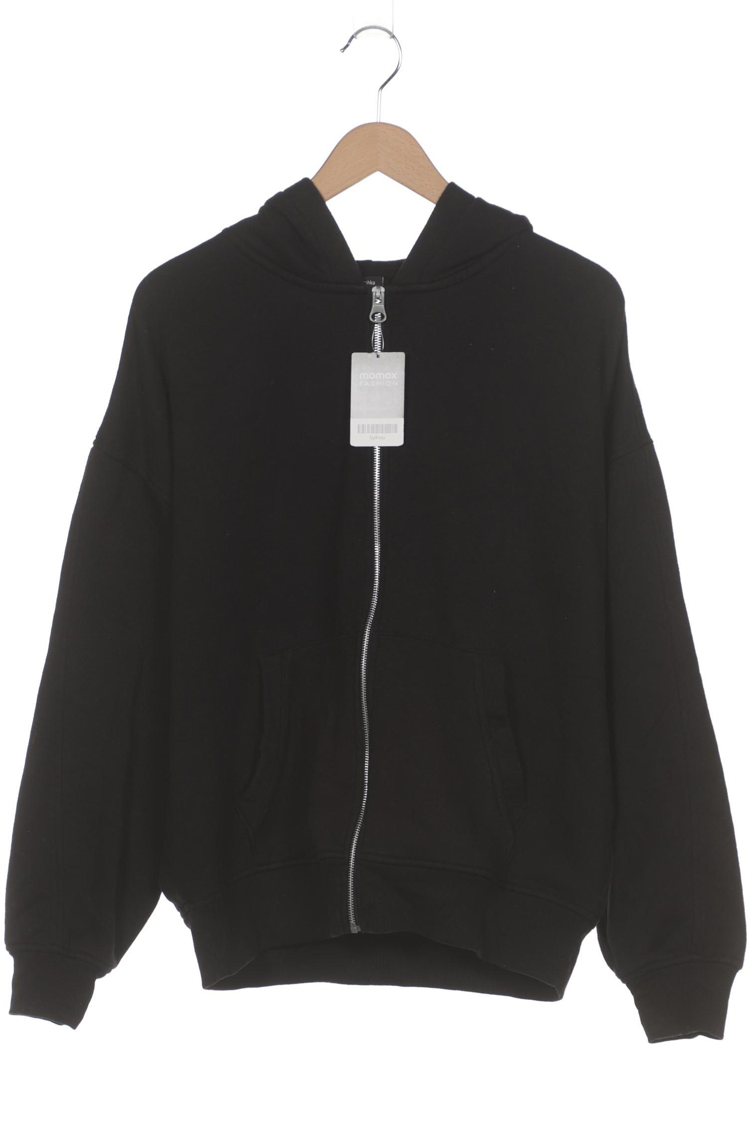 

bershka Damen Kapuzenpullover, schwarz, Gr. 34