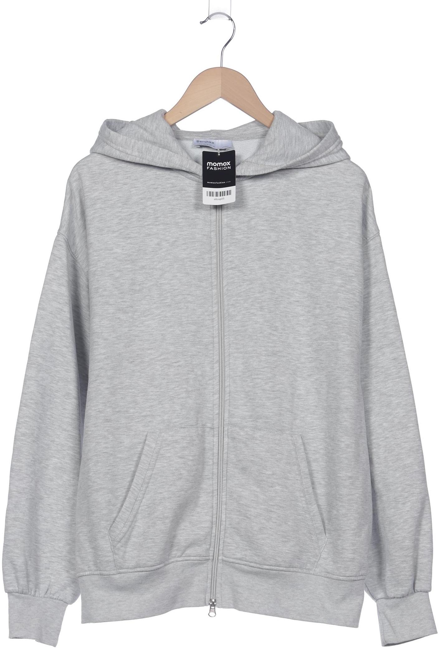 

bershka Damen Kapuzenpullover, grau, Gr. 38