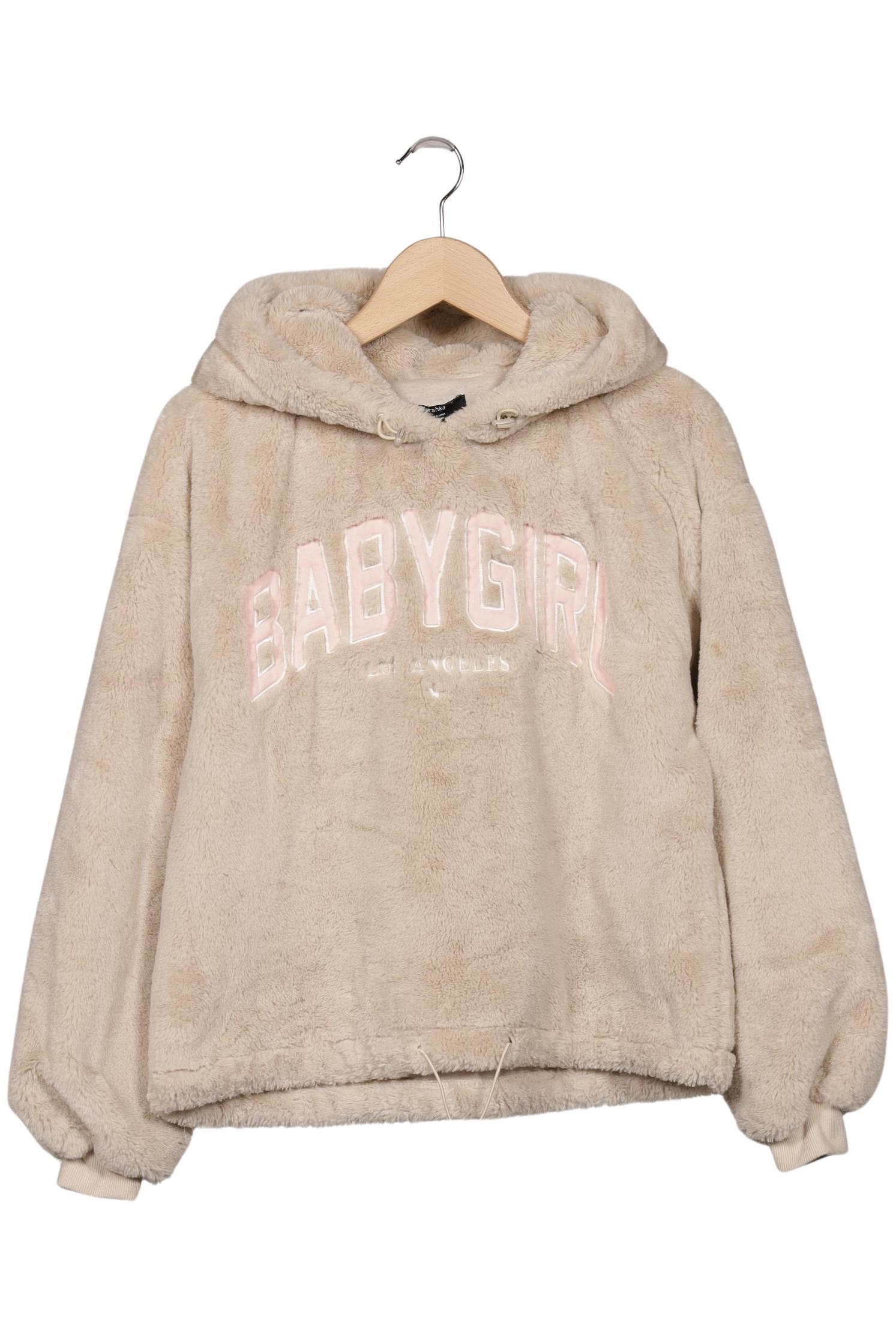 

bershka Damen Kapuzenpullover, beige, Gr. 36