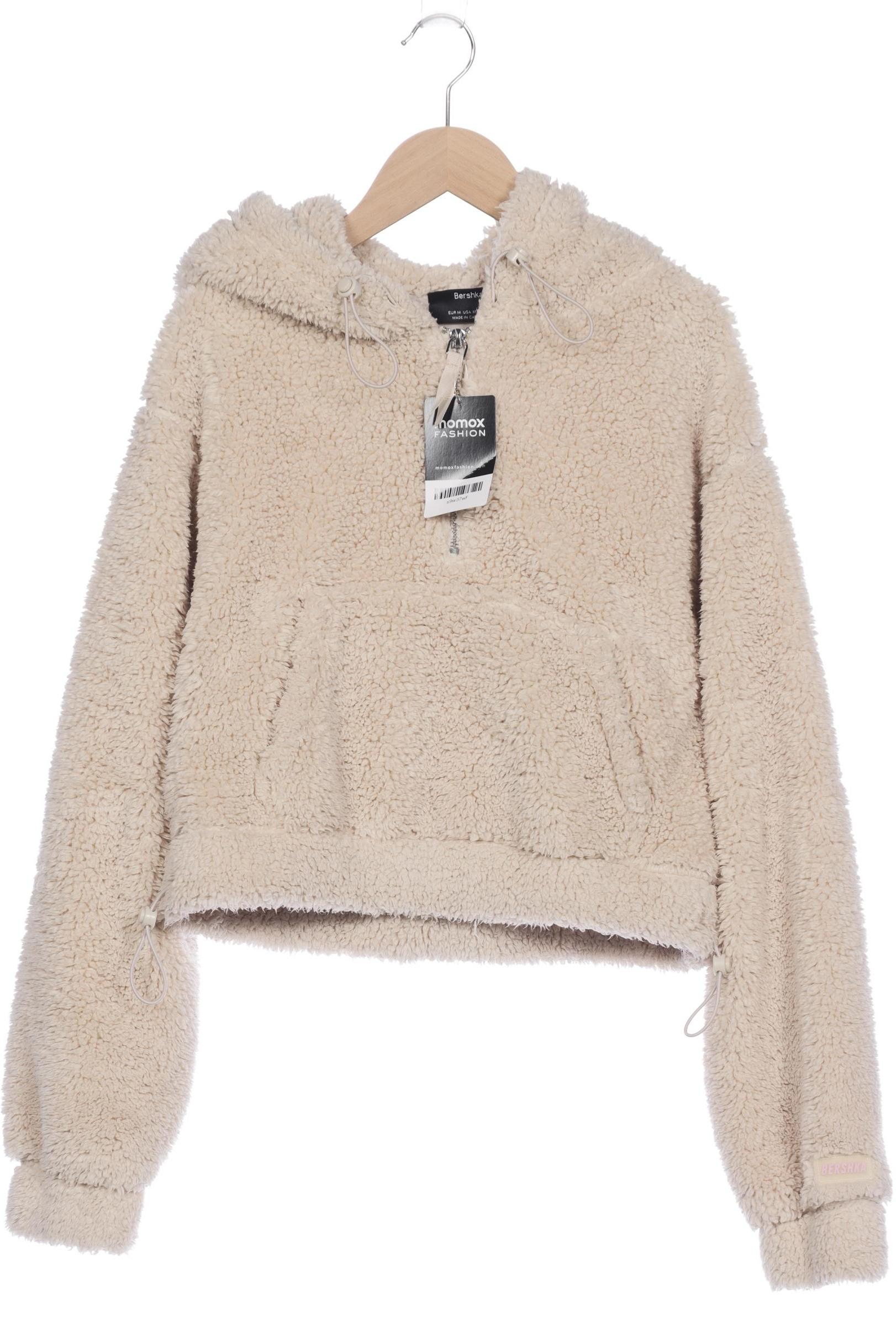 

bershka Damen Kapuzenpullover, beige, Gr. 38