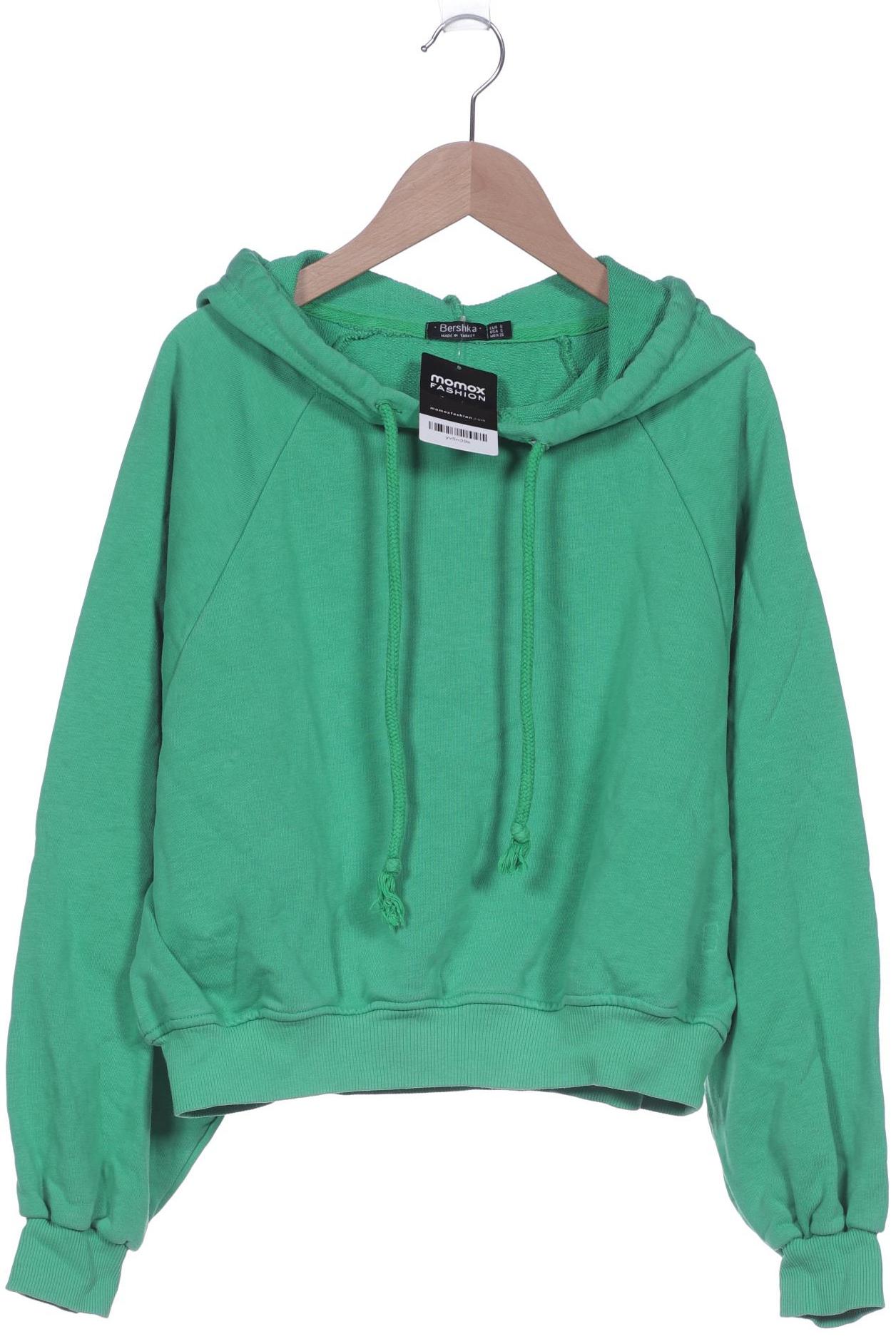 

bershka Damen Kapuzenpullover, grün, Gr. 36