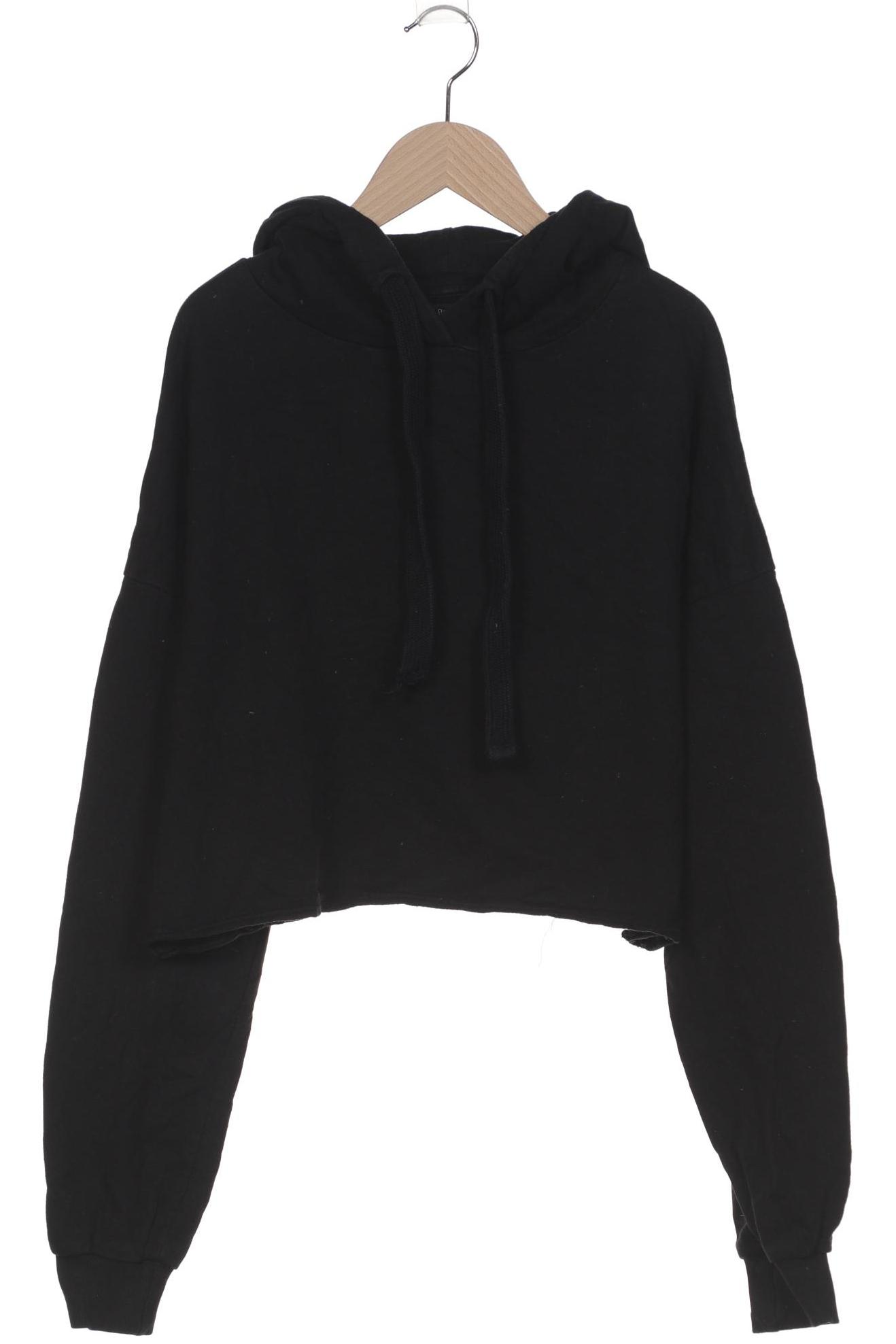 

bershka Damen Kapuzenpullover, schwarz, Gr. 36