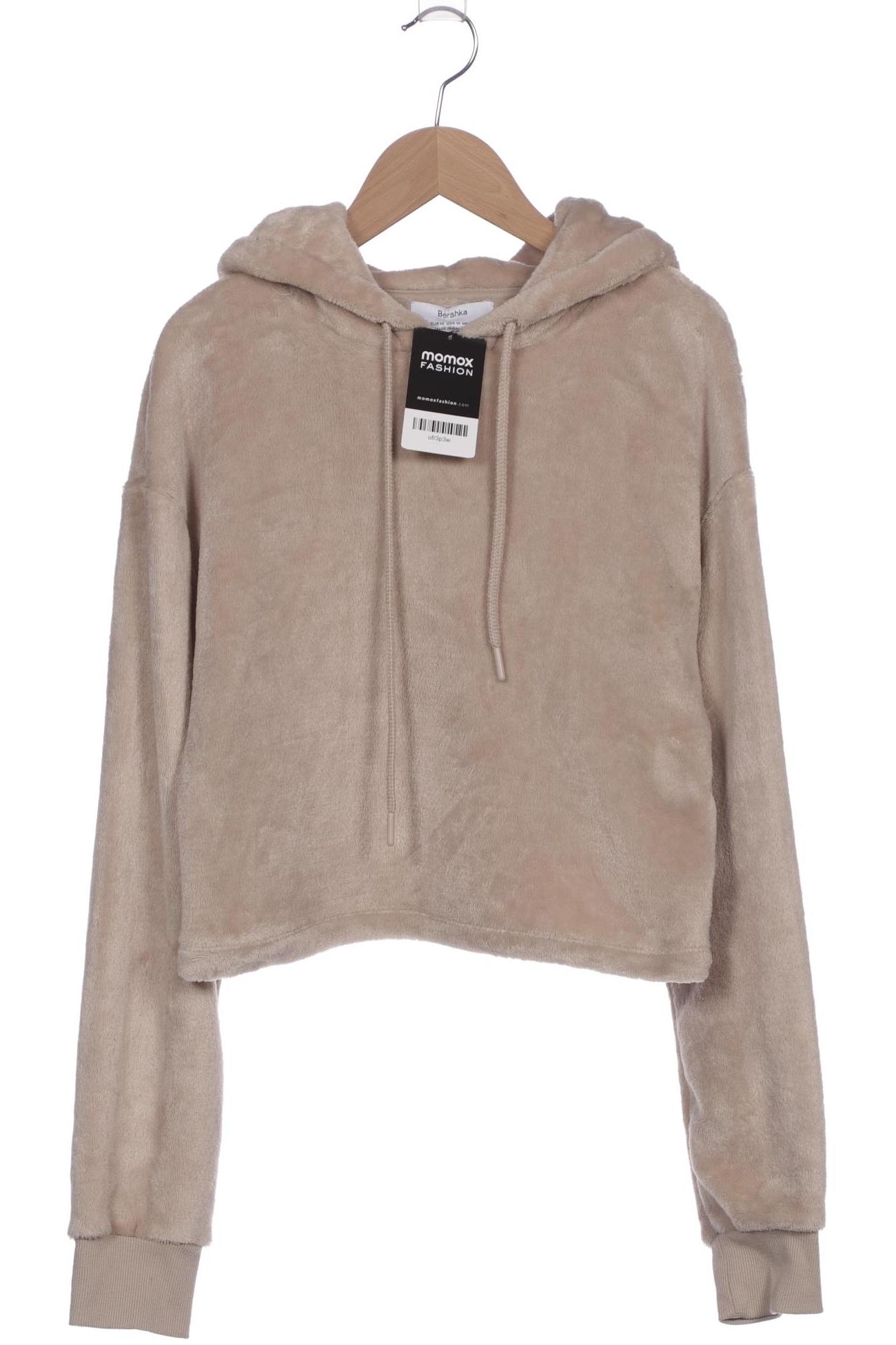 

bershka Damen Kapuzenpullover, beige, Gr. 38