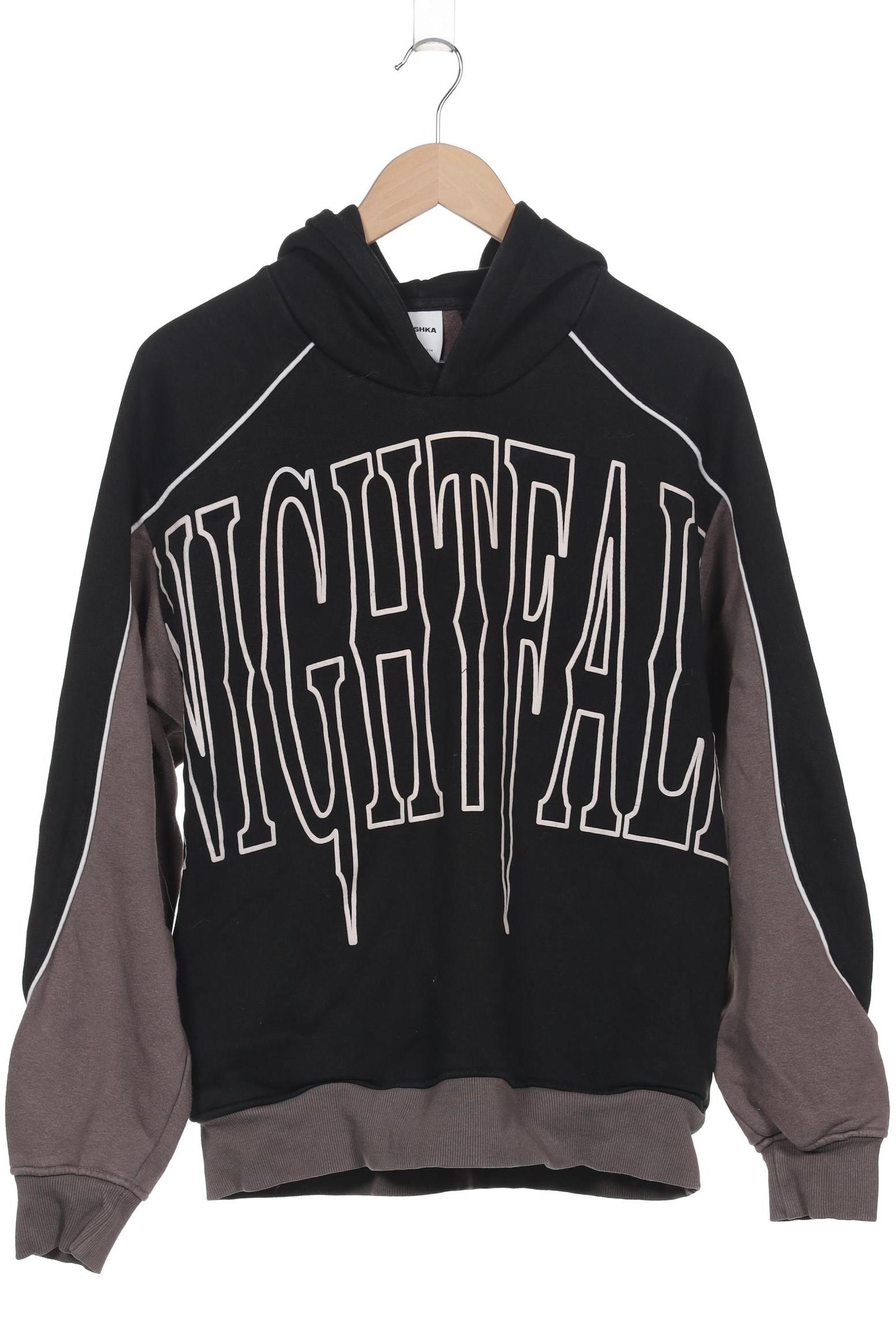

bershka Damen Kapuzenpullover, schwarz, Gr. 38