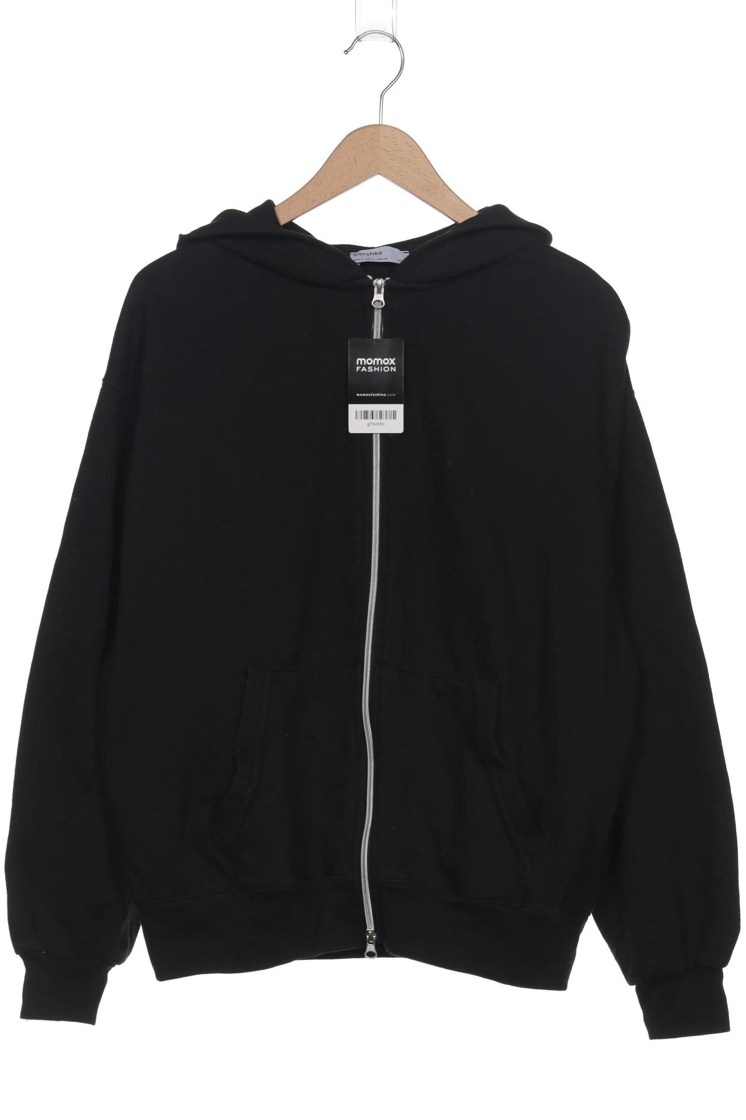 

bershka Damen Kapuzenpullover, schwarz, Gr. 36