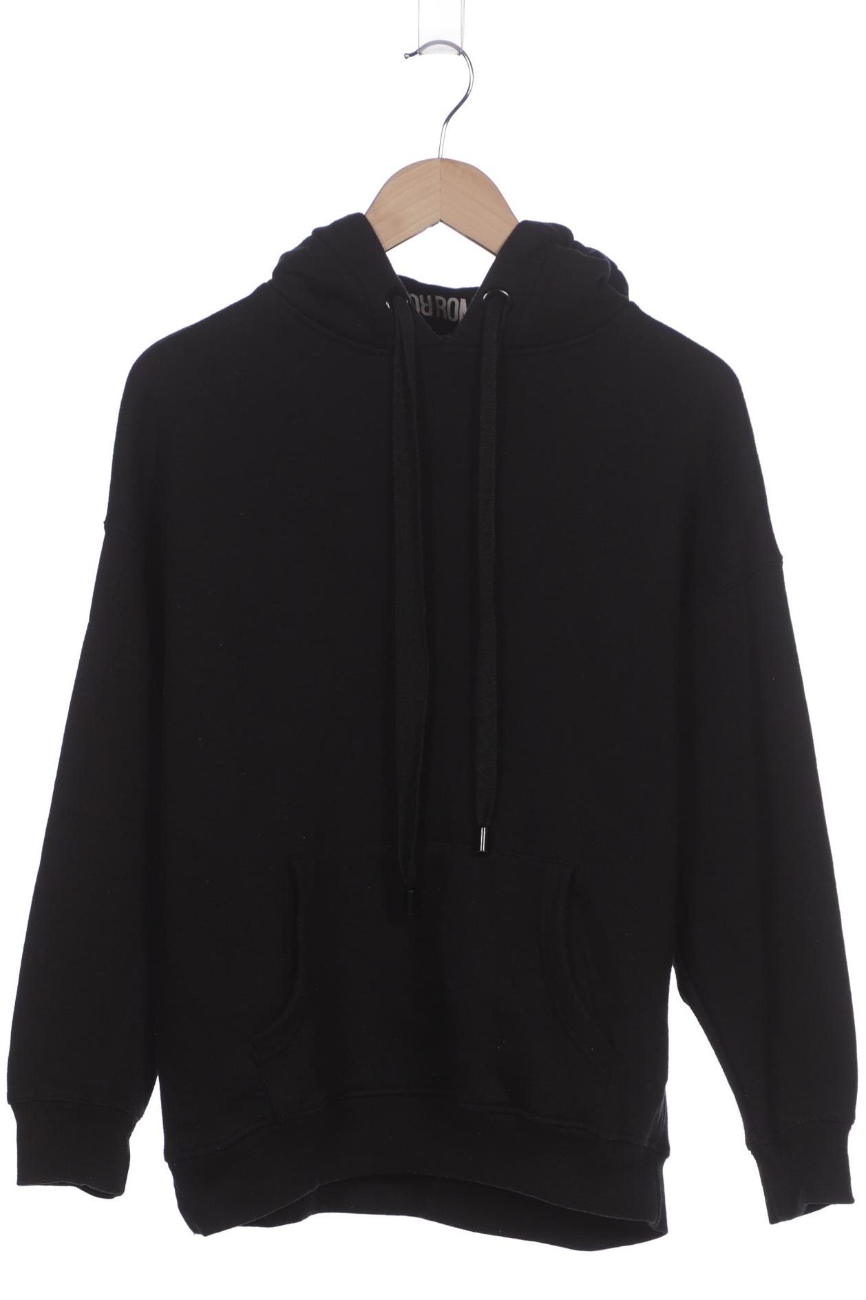 

bershka Damen Kapuzenpullover, schwarz, Gr. 36