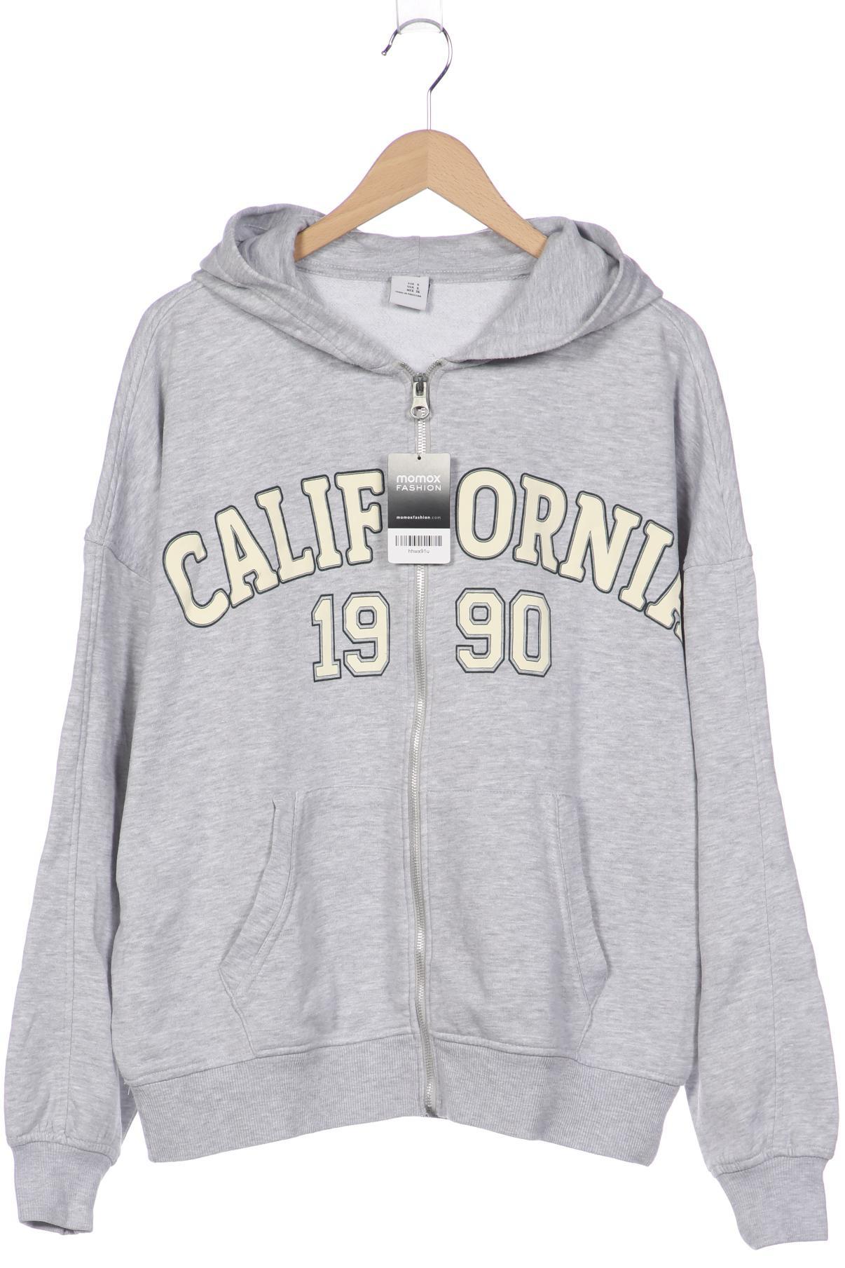 

bershka Damen Kapuzenpullover, grau