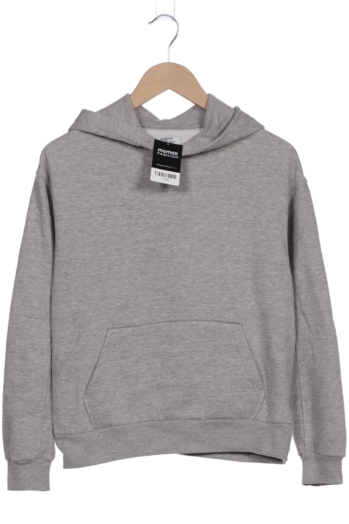 

bershka Damen Kapuzenpullover, grau, Gr. 36