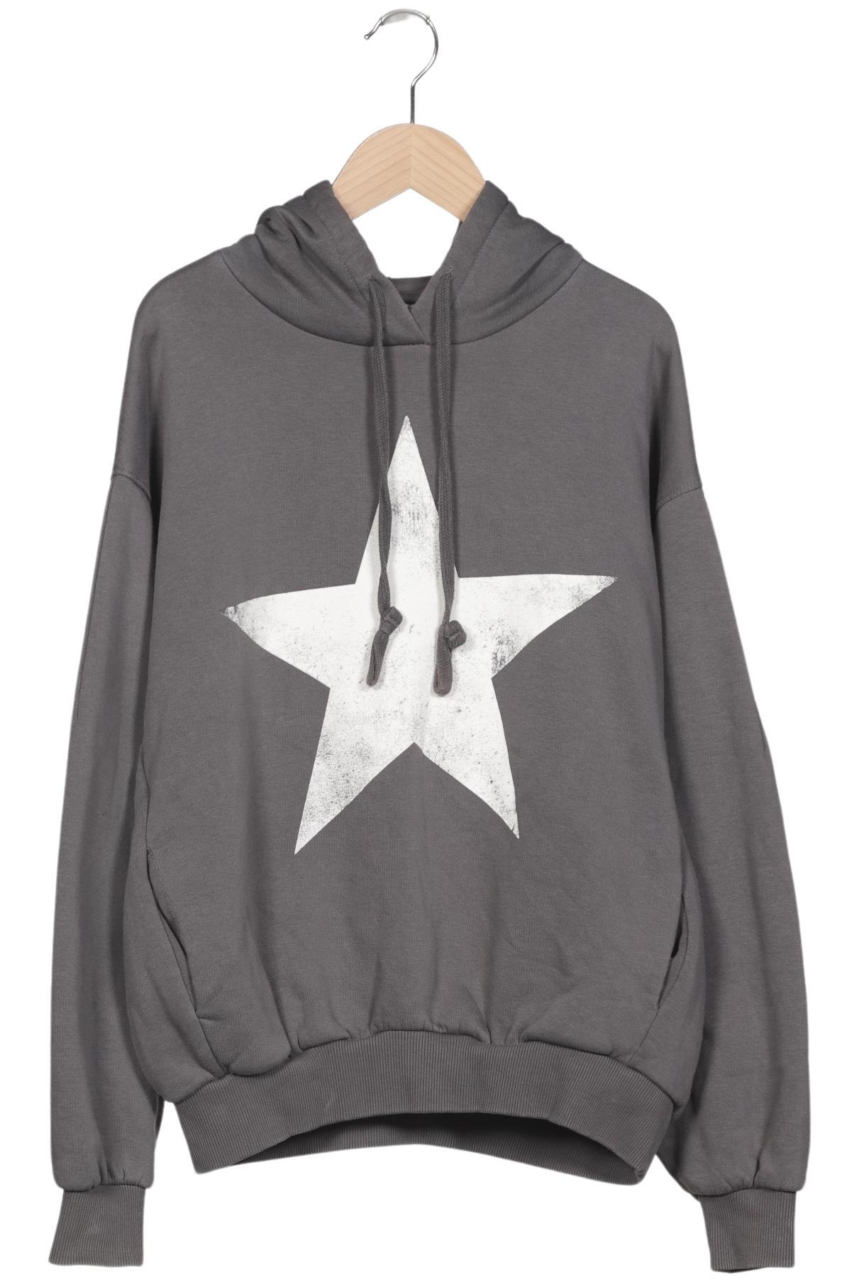 

bershka Damen Kapuzenpullover, grau, Gr. 36