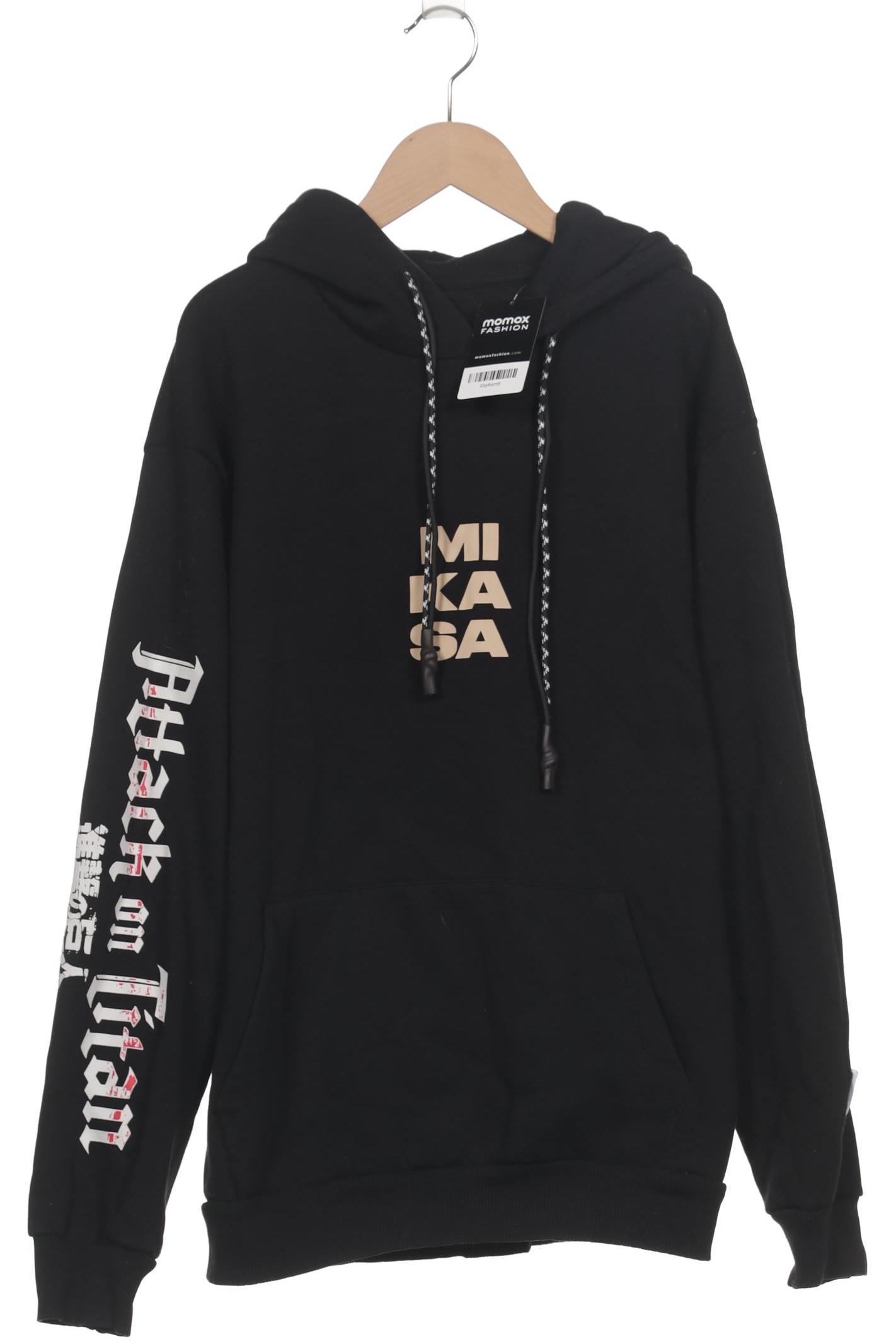 

bershka Damen Kapuzenpullover, schwarz, Gr. 38