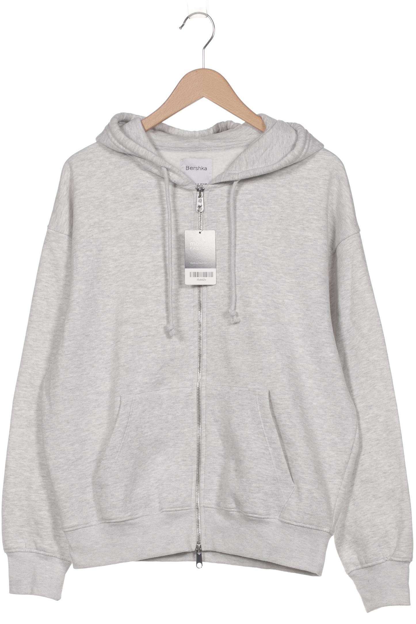 

bershka Damen Kapuzenpullover, grau, Gr. 38