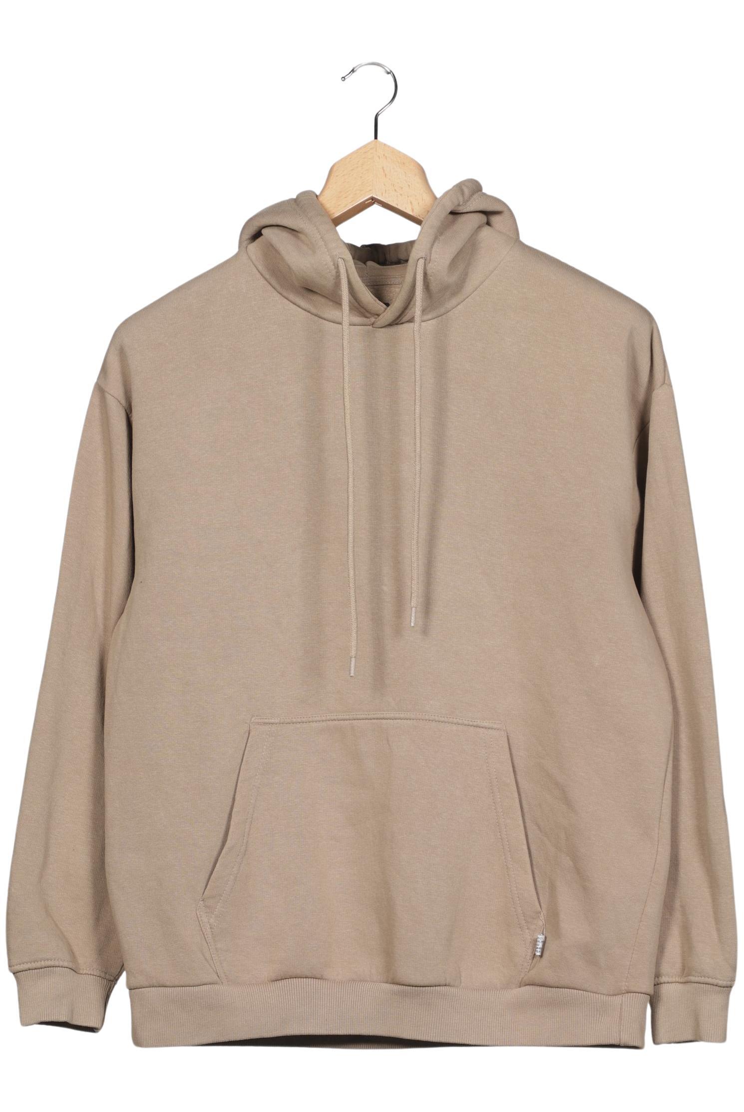 

bershka Damen Kapuzenpullover, beige, Gr. 44