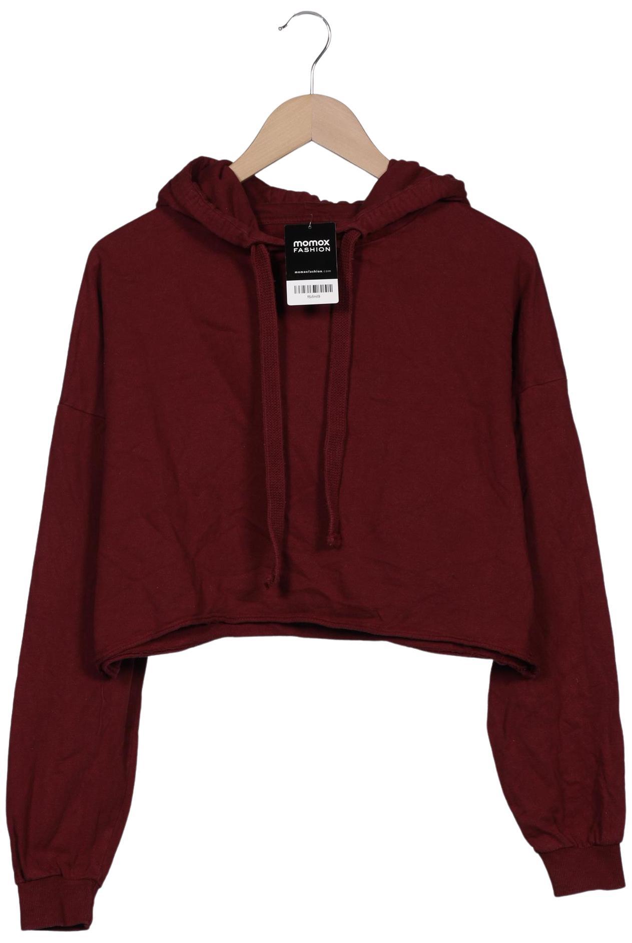 

bershka Damen Kapuzenpullover, bordeaux, Gr. 36
