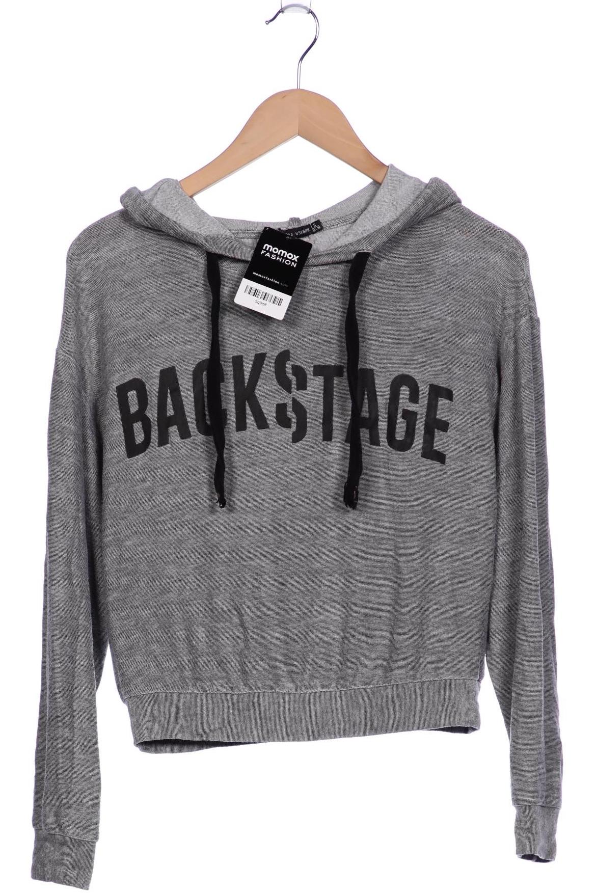 

bershka Damen Kapuzenpullover, grau, Gr. 36