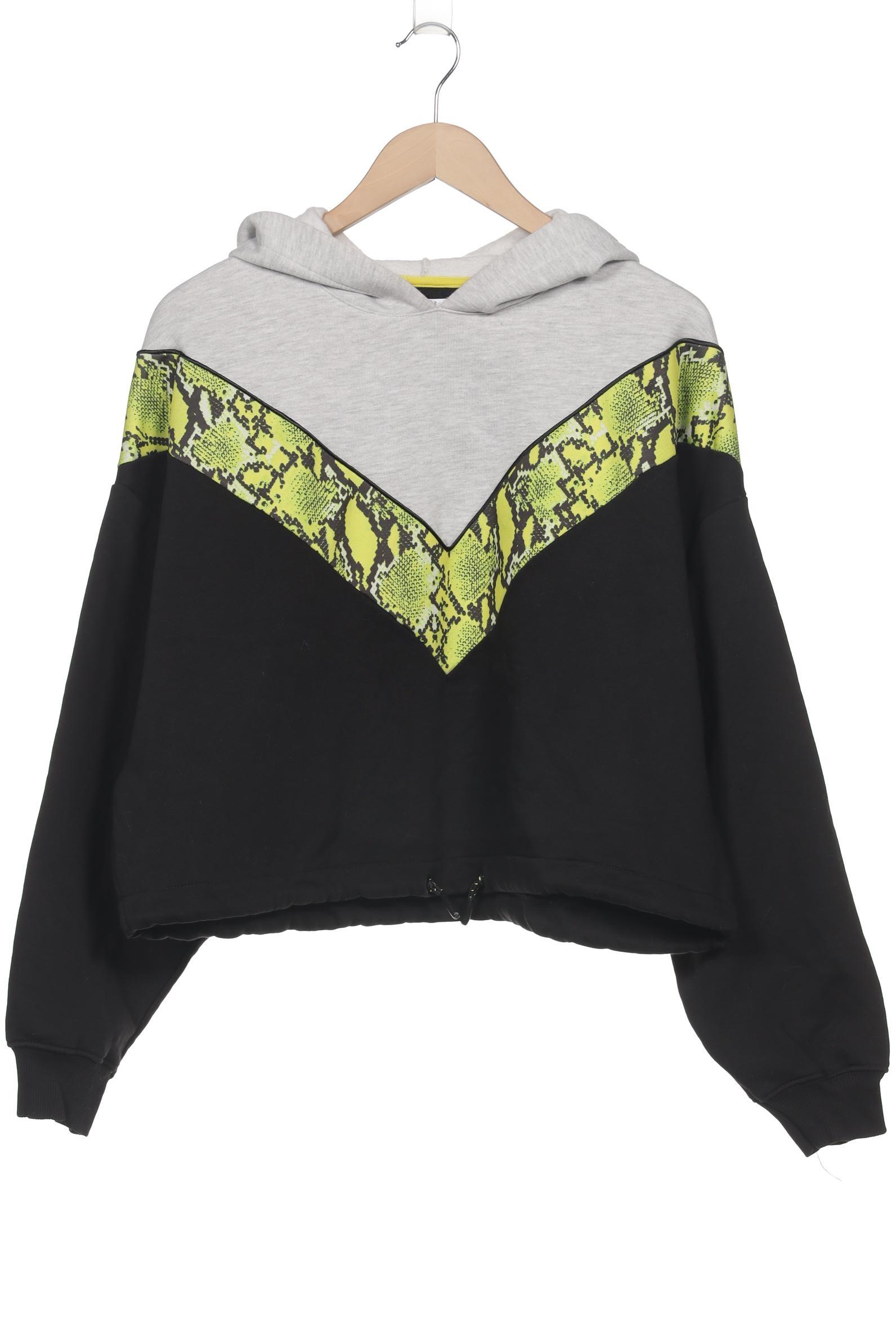 

bershka Damen Kapuzenpullover, schwarz, Gr. 42