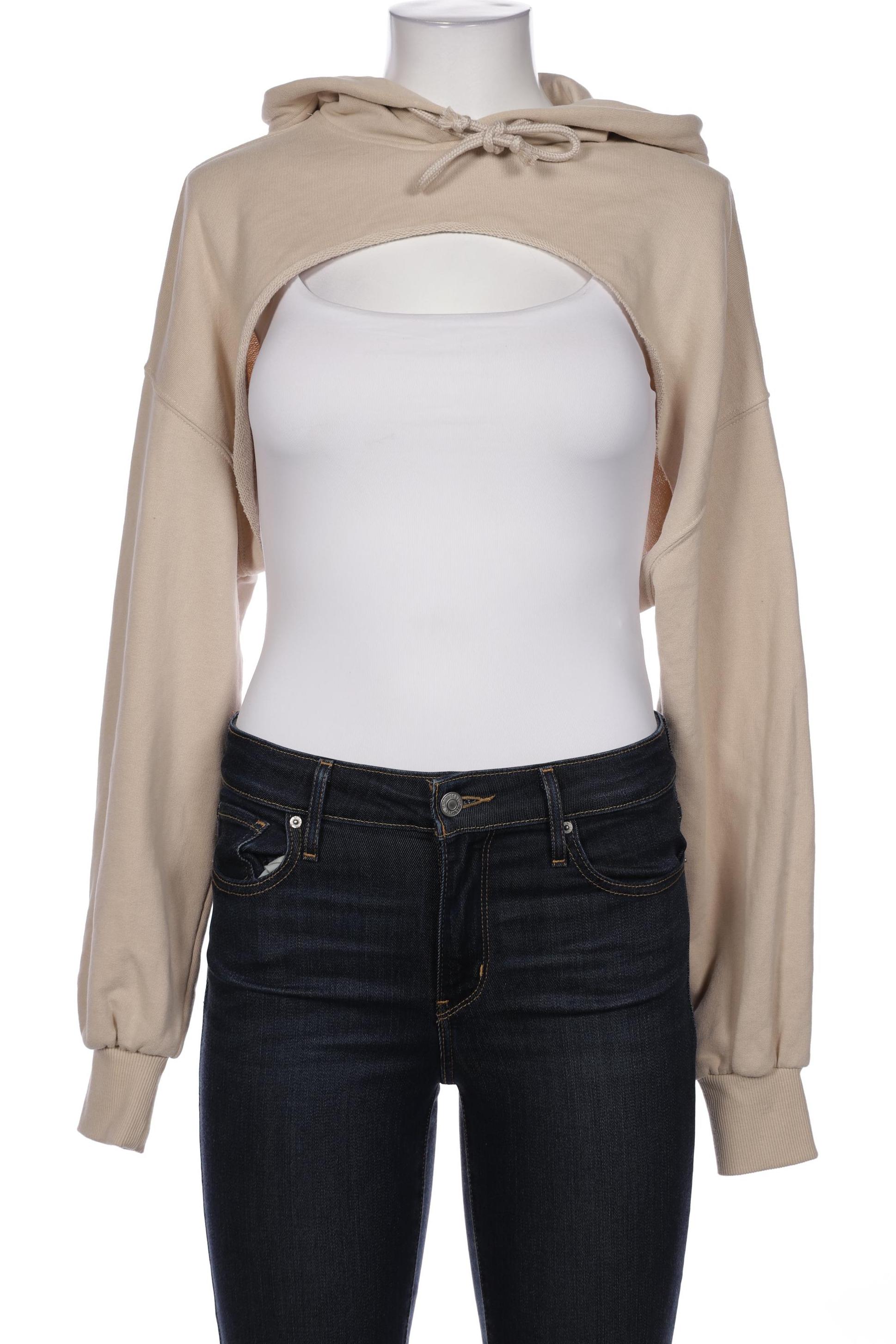 

bershka Damen Kapuzenpullover, beige, Gr. 36